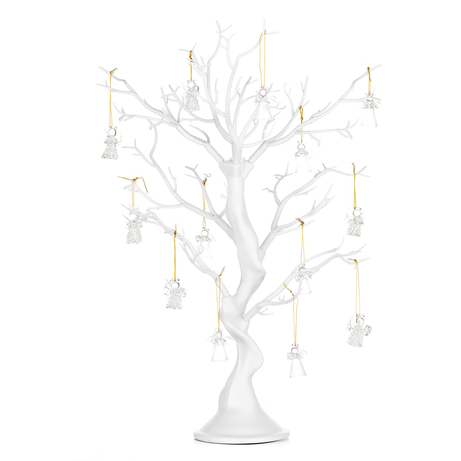 Nuptio White Christmas Tree Branch Artificial 22.8 inch Tall Manzanita Tree Centerpiece Wedding Centerpieces for Tables, Decorative Ornament Display Tree Branches for Decoration Weddings (1 Pc) - Medaid International