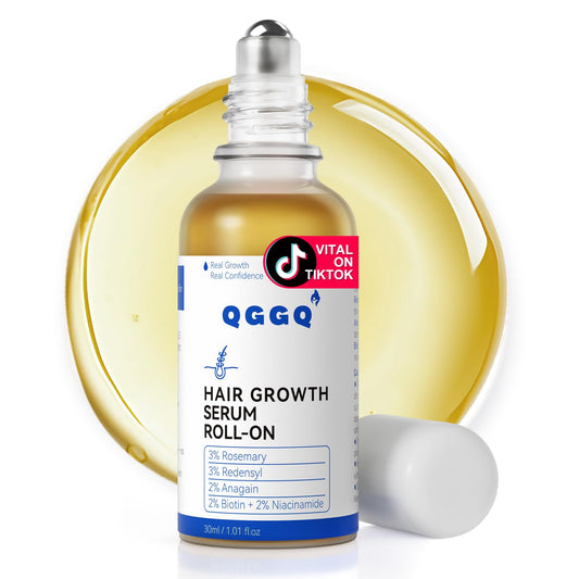Hair Growth Serum Roll-On 30ml | Patented Blend with 3% Rosemary, 3% Redensyl, 2% AnaGain, Biotin & Niacinamide | No-Rinse, Fast-Absorbing | For Thinning Hair & All Hair Types (1.01 Fl Oz (Pack of 1)) - Medaid International