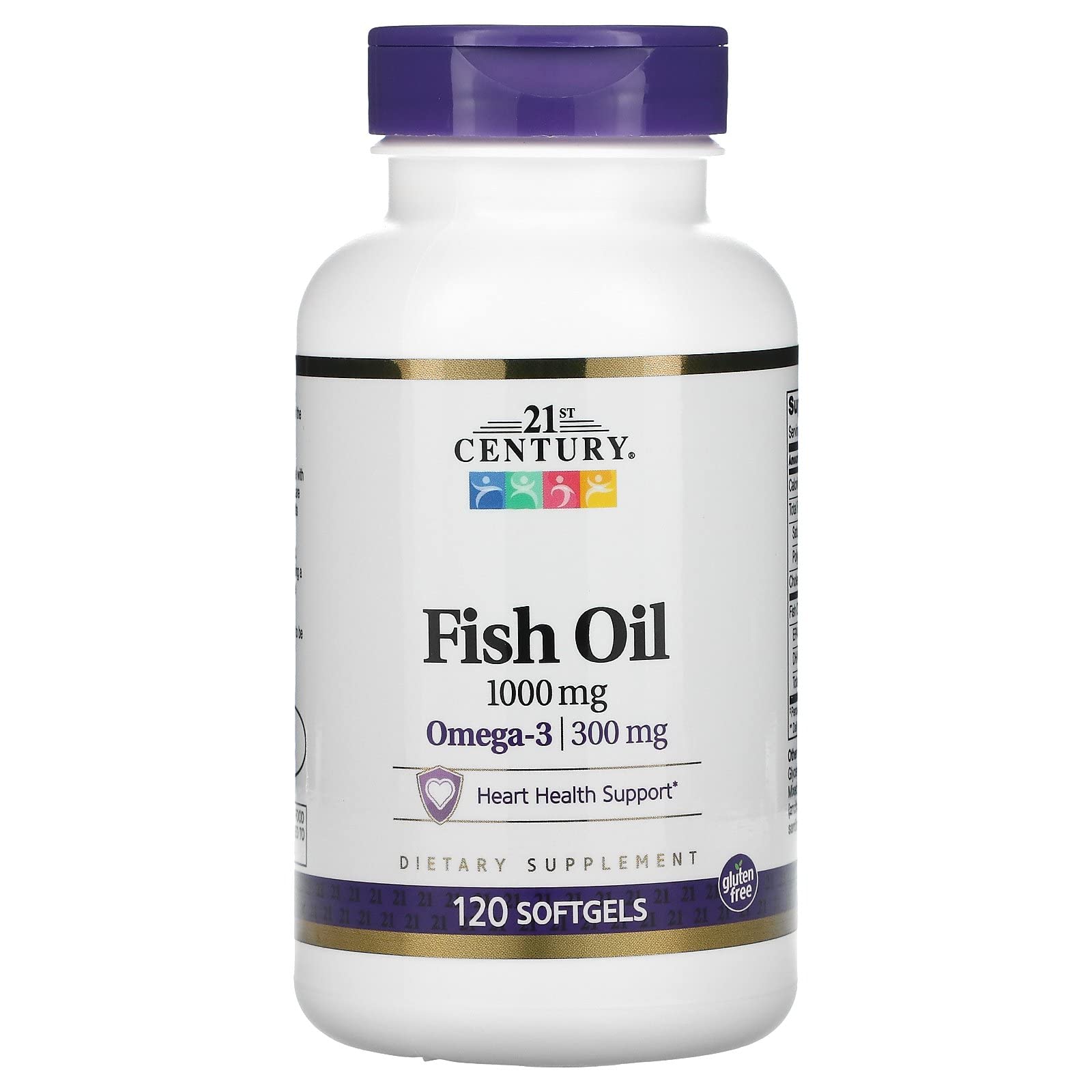 21st Century Fish Oil, 1,000 mg, 120 Softgels - Medaid International