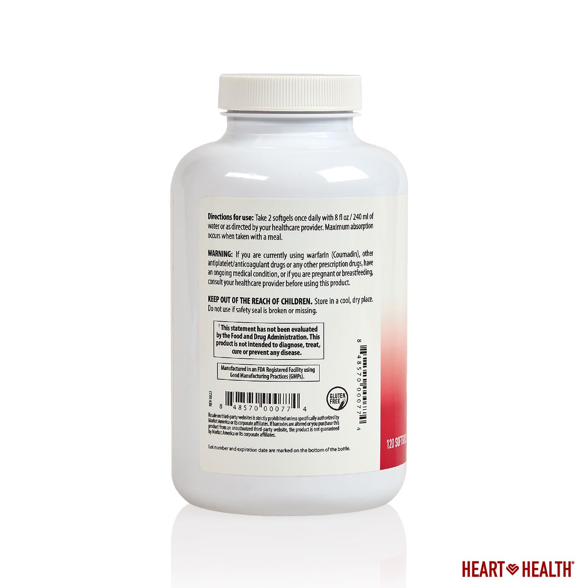 Heart Health Essential Omega III Fish Oil with Vitamin E – High EPA & DHA for Heart, Triglyceride & Blood Flow Support, Lemon Oil, Gluten-Free, Non-GMO, 60 Servings - Medaid International