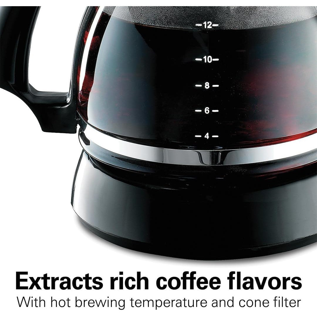 Black Coffee Maker 12 Cup - Medaid International