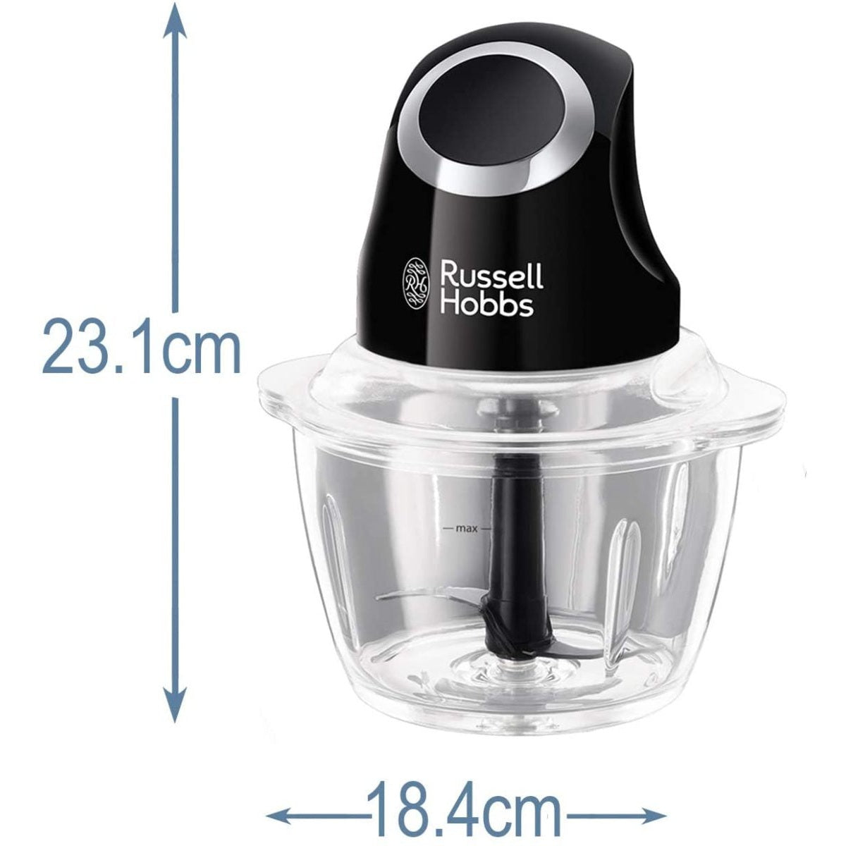 Russell Hobbs Desire Mini Chopper, Matte Black - Medaid International