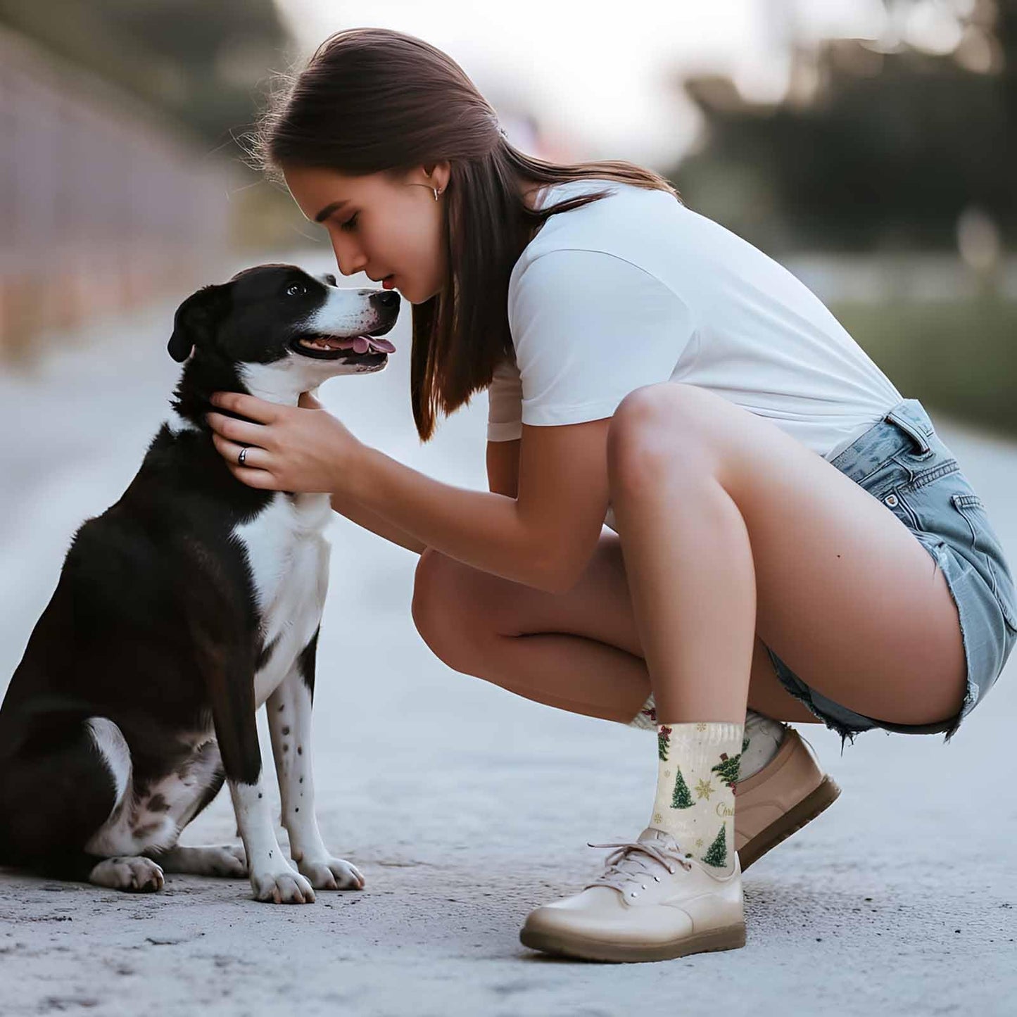 Men's Crew Socks Merry Christmas Pine Tree Star Athletic Socks Breathable Running Sock, Cushioned Ankle Sock for Men 1 Pack - Medaid International