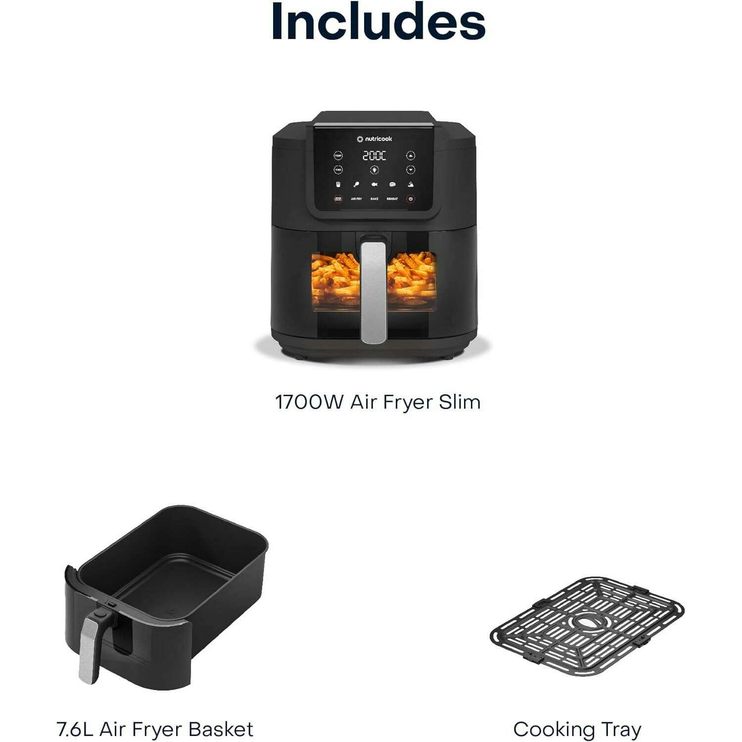 7.6L Air Fryer Slim - Medaid International