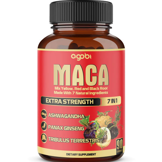 Maca Root Capsules - Supports Natural Health - Energy - Performance & Mood Supplement - Enhanced Blood Flow 3-Month Supply - Medaid International
