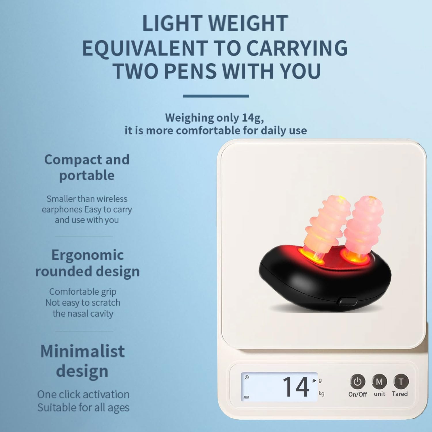 Colds Red Light Nasal Therapy Device, Red Light Nasal Therapy Instrument Red Light Nasal Therapy for Nose, Nasal Soothing Device (2PCS-XL) - Medaid International