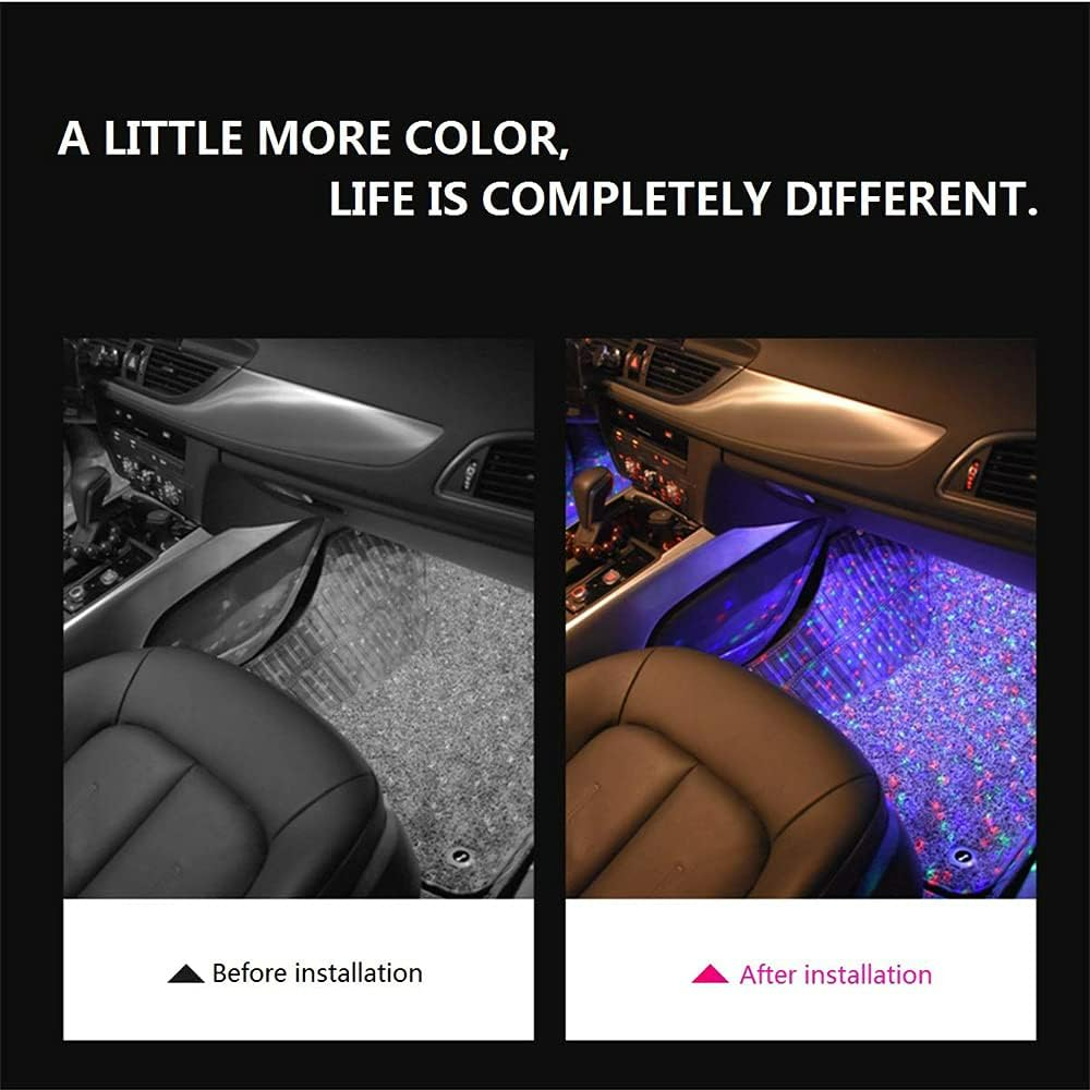 4 Pcs Crystal LED Strip Lights Bulbs With 7 Color Control RGB - Medaid International