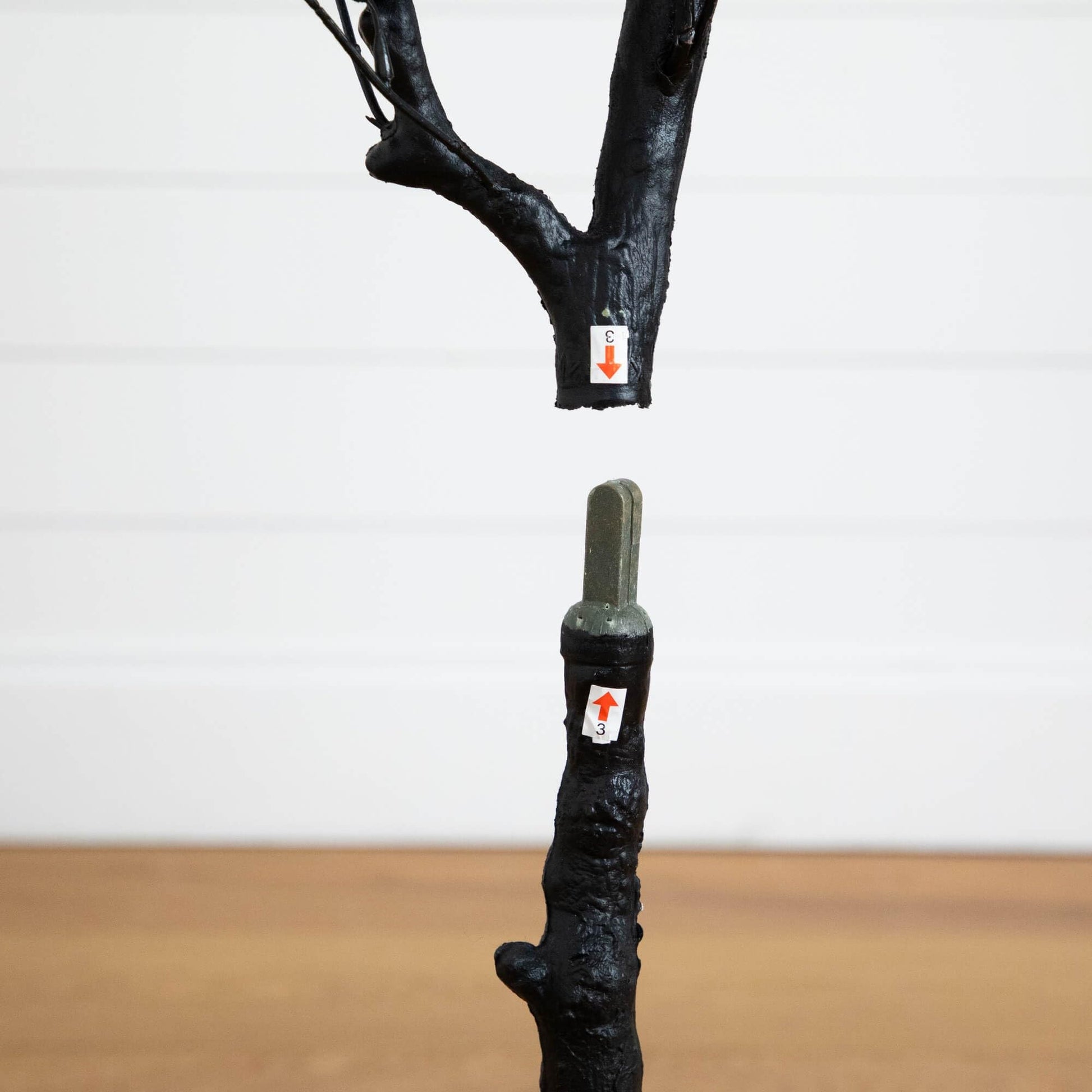 Nearly Natural 4ft Artificial Halloween Black Eucalyptus Tree - Modern Festive Decor for Spooky Atmosphere - Medaid International