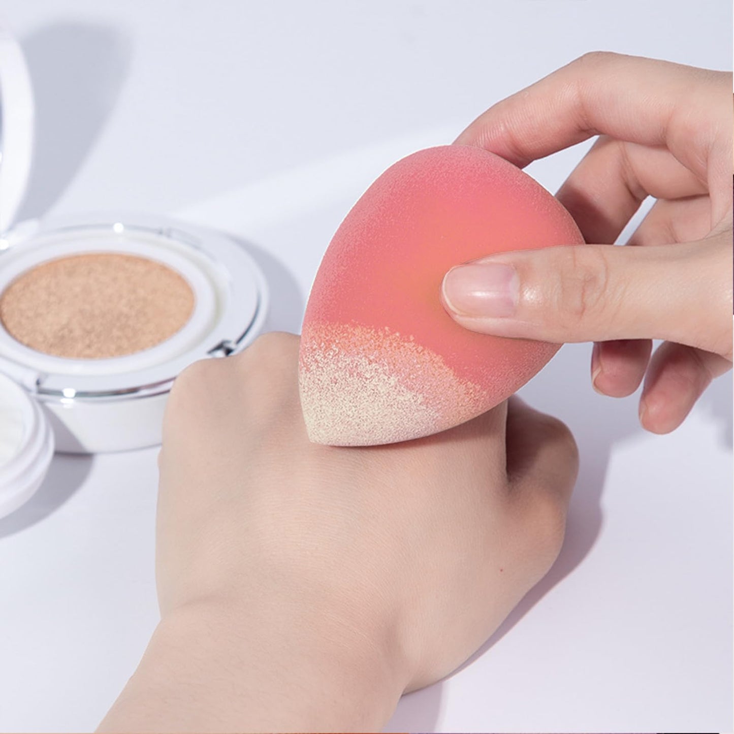 Makeup Sponges Set 4Pcs of Beauty Eggs Makeup Sponges for Foundation and Durable Suitable for Girls and Women(Pink) - Medaid International