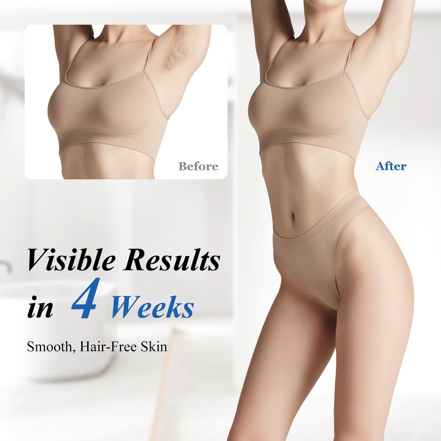 Xsoul Hair Removal with Cooling, Painless IPL Hair Removal Device for Women and Men, at-home Hair Remover for Armpits, Legs, Face, and Bikini Line - Medaid International