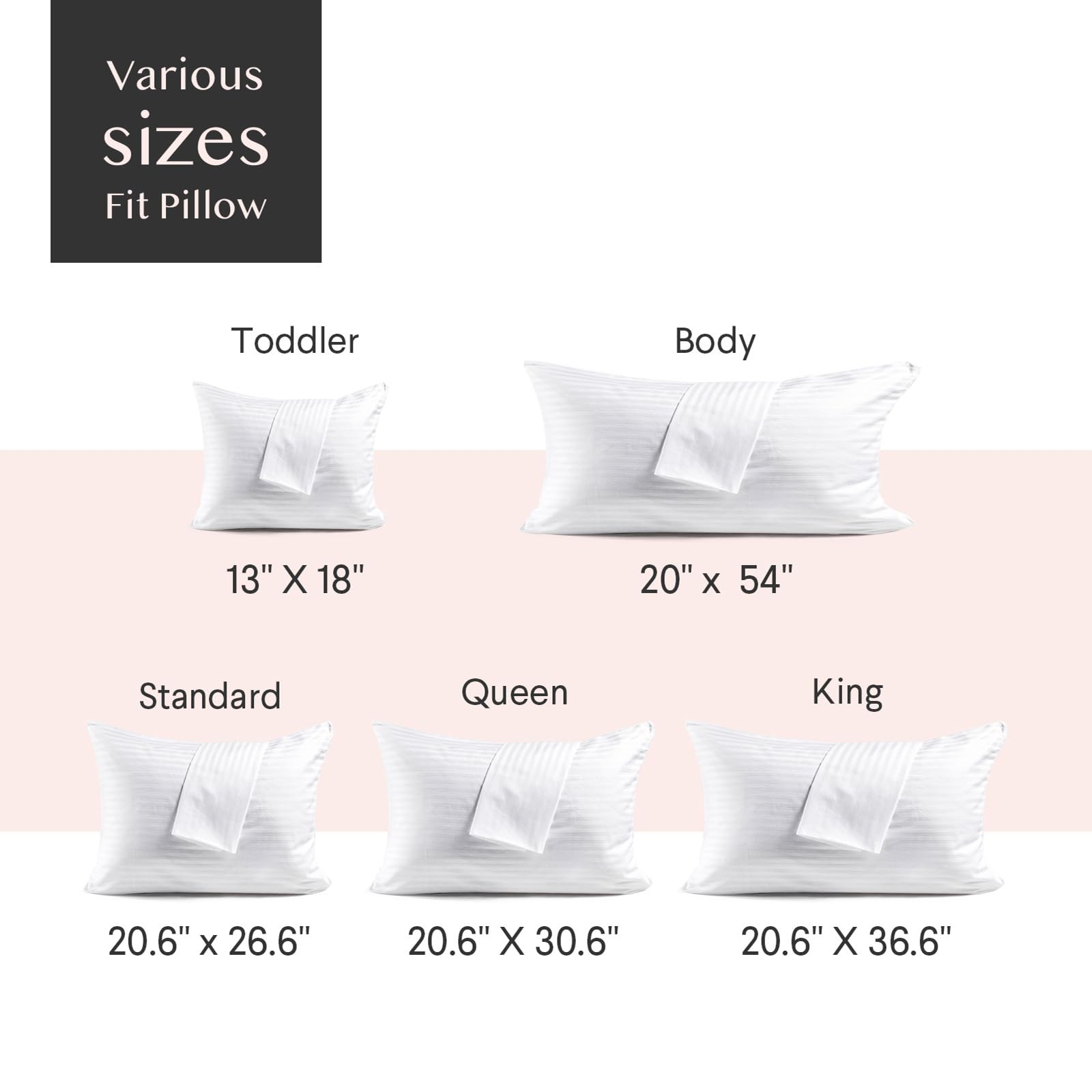 FAUNNA 600TC 100% Cotton Pillow Protectors, Standard Size (20x26), 4 Pack, Oeko-TEX Certified, Hotel Grade Pillow Cover with Silent Zipper, Zip Up Pillow Cases, White - Medaid International