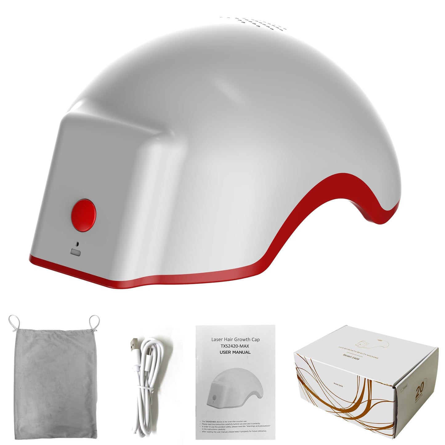 Hair Growth Device,LED Light Therapy Cap,Red Light Cap,Hair Regrowth Treatment for Men and Women - Medaid International