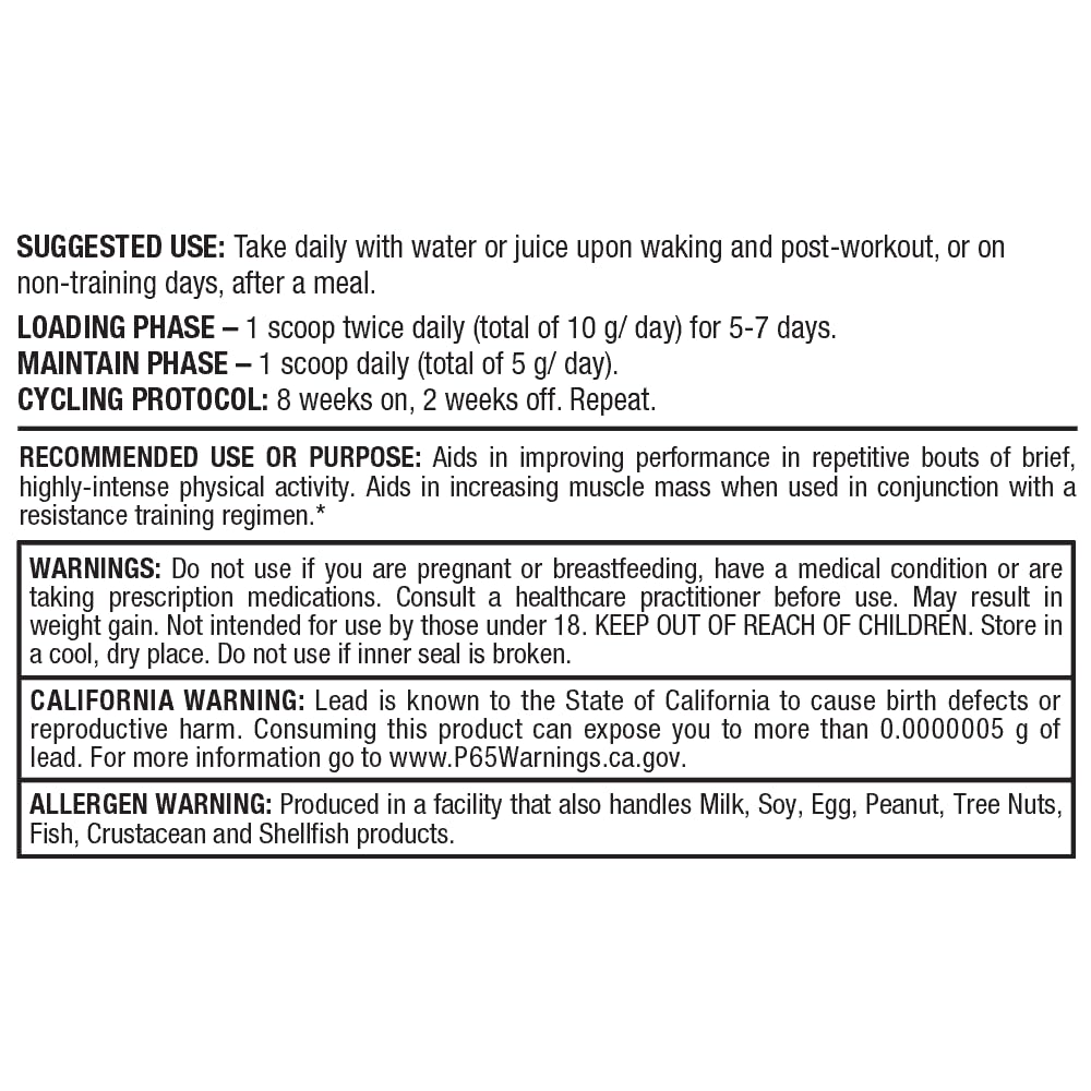 ALLMAX Nutrition - Creatine Monohydrate, Micronized Creatine Powder for Strength and Muscle Recovery, Gluten Free & Fast Absorbing 400g - Medaid International
