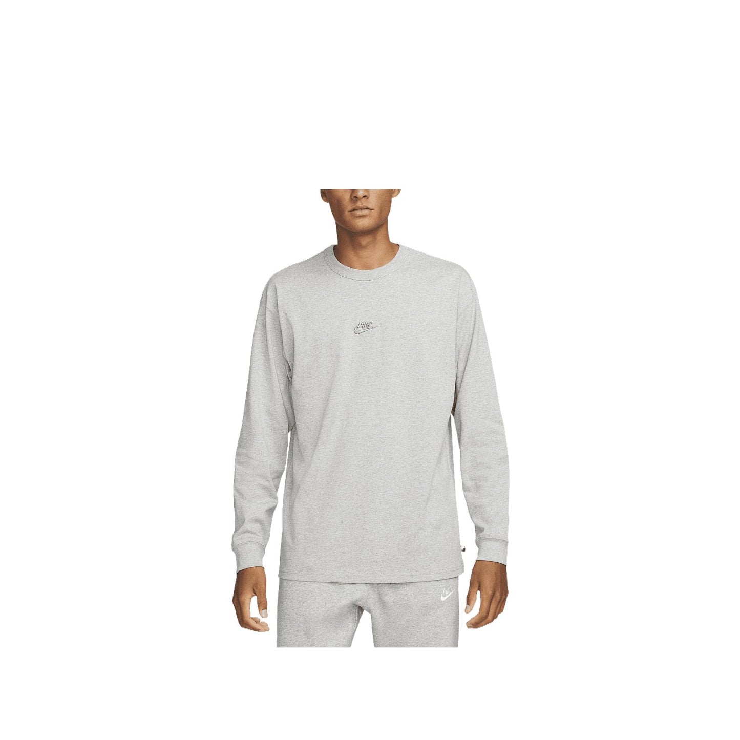 Nike Sportswear Premium Essentials Men's Long-Sleeve T-Shirt (Dark Grey Heather, DO7390-063) Size Medium - Medaid International
