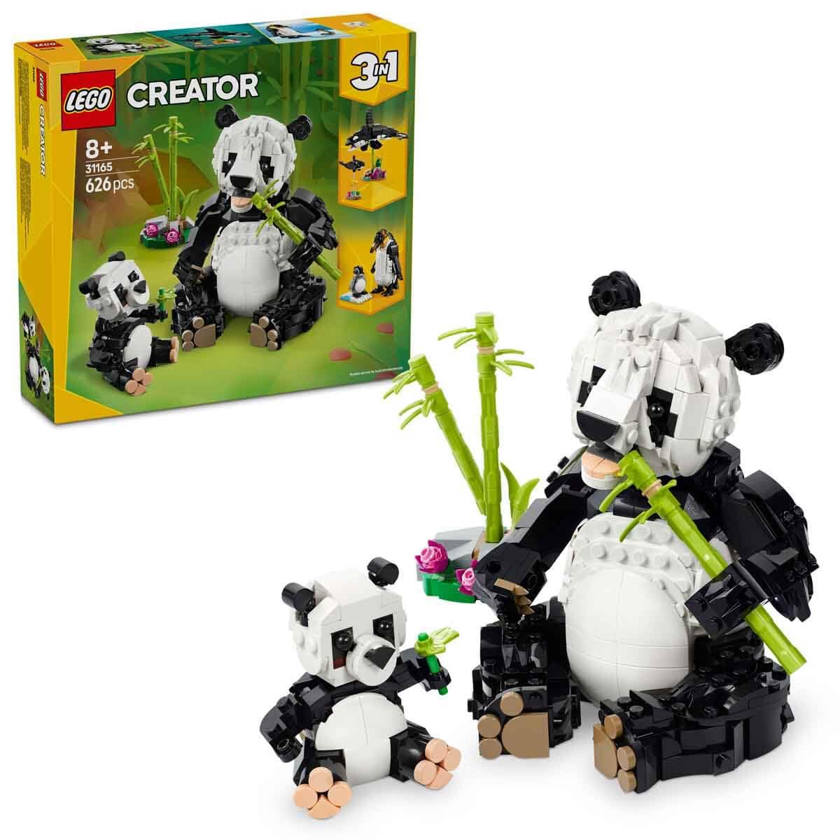 Lego Creator Animal: Panda Toy Birthday Present Block 31165 for Girls Boys 8 Years 9 10 Years Old Elementary School Animal Creature - Medaid International
