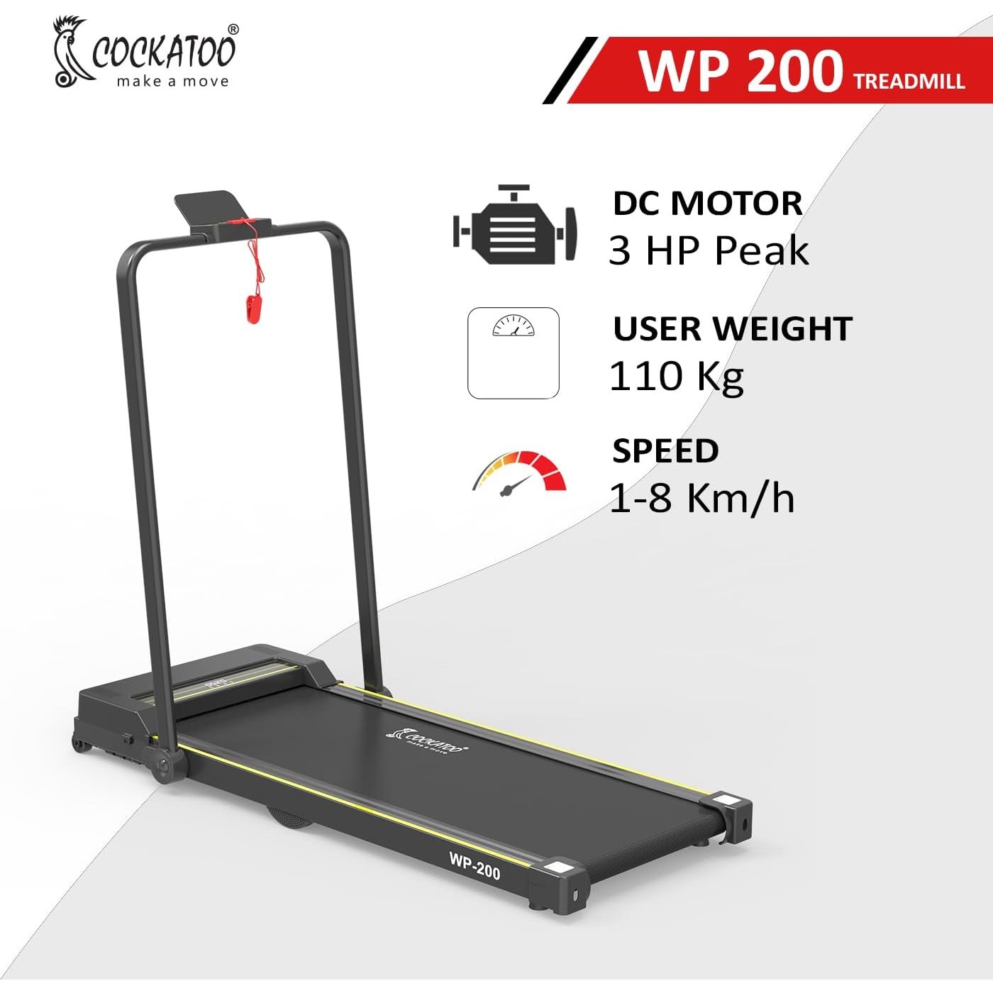 Cockatoo Horsepower Treadmill Cockatoo CTM-05 3HP Peak DC