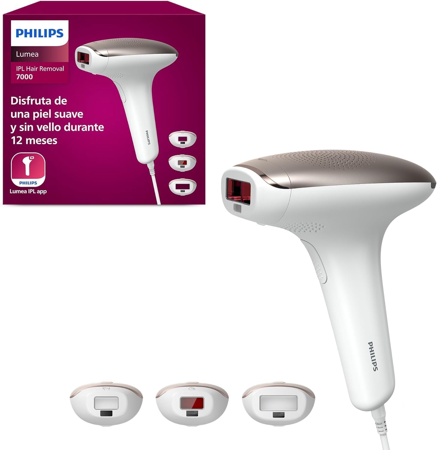 Philips Lumea Advanced IPL Hair Removal Device -SC1999/00 (multicolored) -  12 months of hair-free smooth skin - Medaid International