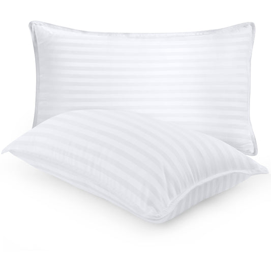 Utopia Bedding Bed Pillows for Sleeping Queen Size (White), Set of 2, Cooling Hotel Quality, for Back, Stomach or Side Sleepers - Medaid International