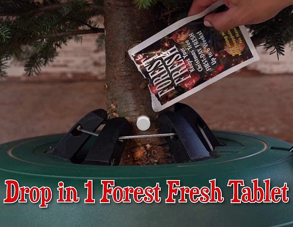 Forest Fresh Christmas Tree Preservative Tablets – Tree Water Additive for Live Fresh-Cut Trees – Keeps Trees Hydrated and Reduces Needle Drop – Non-Toxic, Made in USA – 1 Packet (8 Tablets) - Medaid International