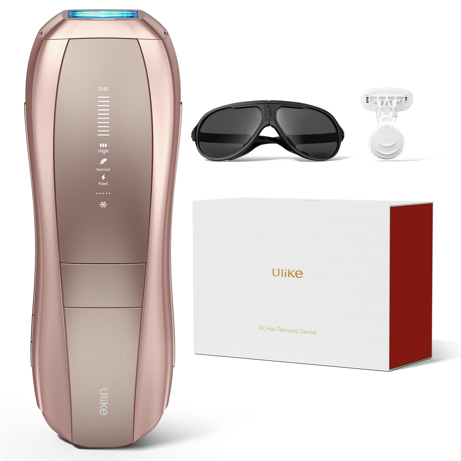Ulike Laser Hair Removal Air 10 IPL Holiday Gift for Women and Men, 65°F Ice-Cooling Contact, Dual Lights, Skin Sensor & USHR Mode* for Nearly Painless, Effective & Long-Lasting Hair Removal from Home - Medaid International