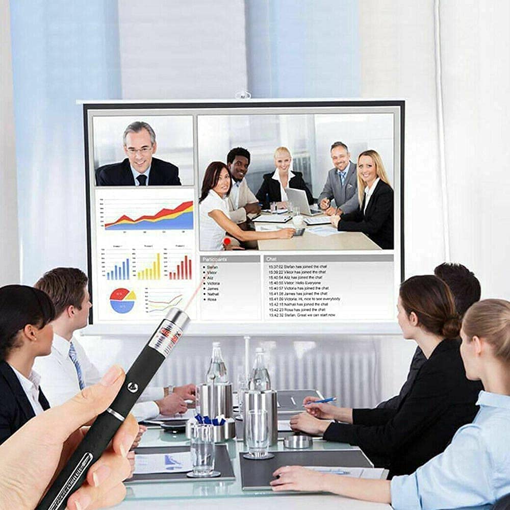 CHUQIANTONG Laser Pointer Cat Toys Red Laser Presentation Remotes for Indoor Classroom Interactive Teaching (Red, Without Battery 1 Pack) - Medaid International