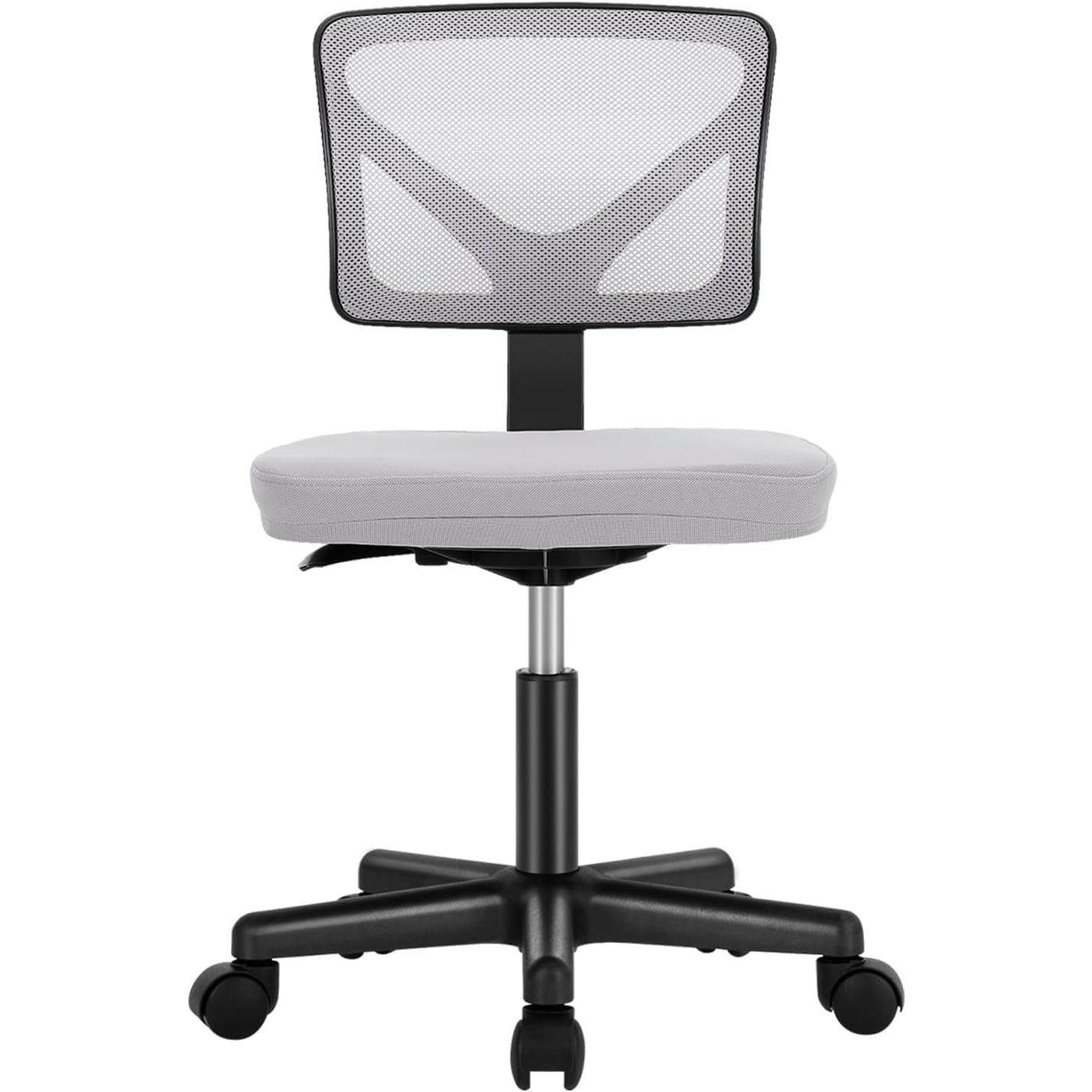 Sweetcrispy Office Desk Chair, Ergonomic Low-Back Mesh Rolling Work Swivel Chairs with Wheels, Armless Comfortable Seat Lumbar Support for Home, Bedroom, Study, Student, Adults,Classic Grey - Medaid International