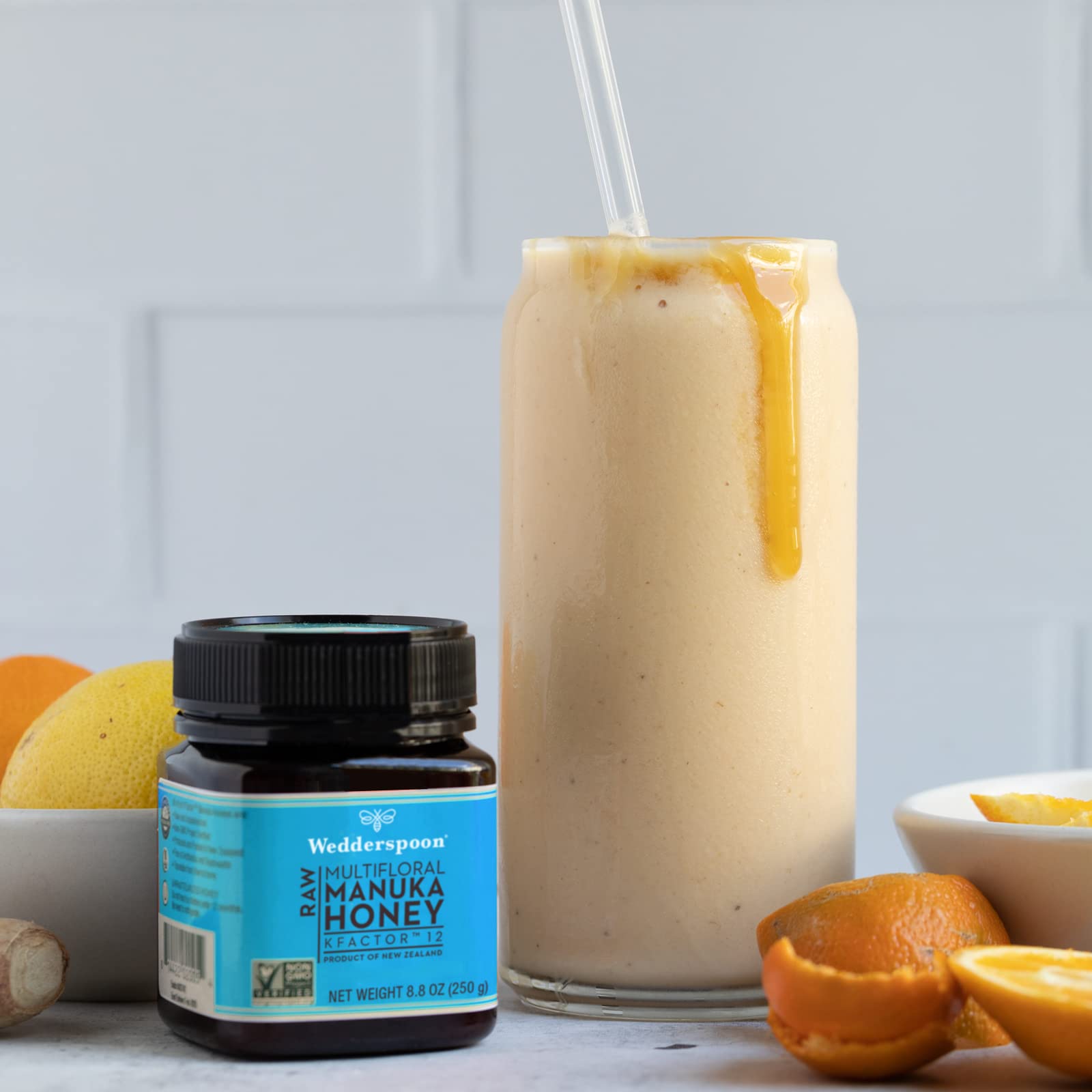 Wedderspoon Raw Premium Manuka Honey, KFactor 12, 8.8 Oz, Unpasteurized, Genuine New Zealand Honey, Non-GMO Superfood, Traceable from Our Hives to Your Home - Medaid International