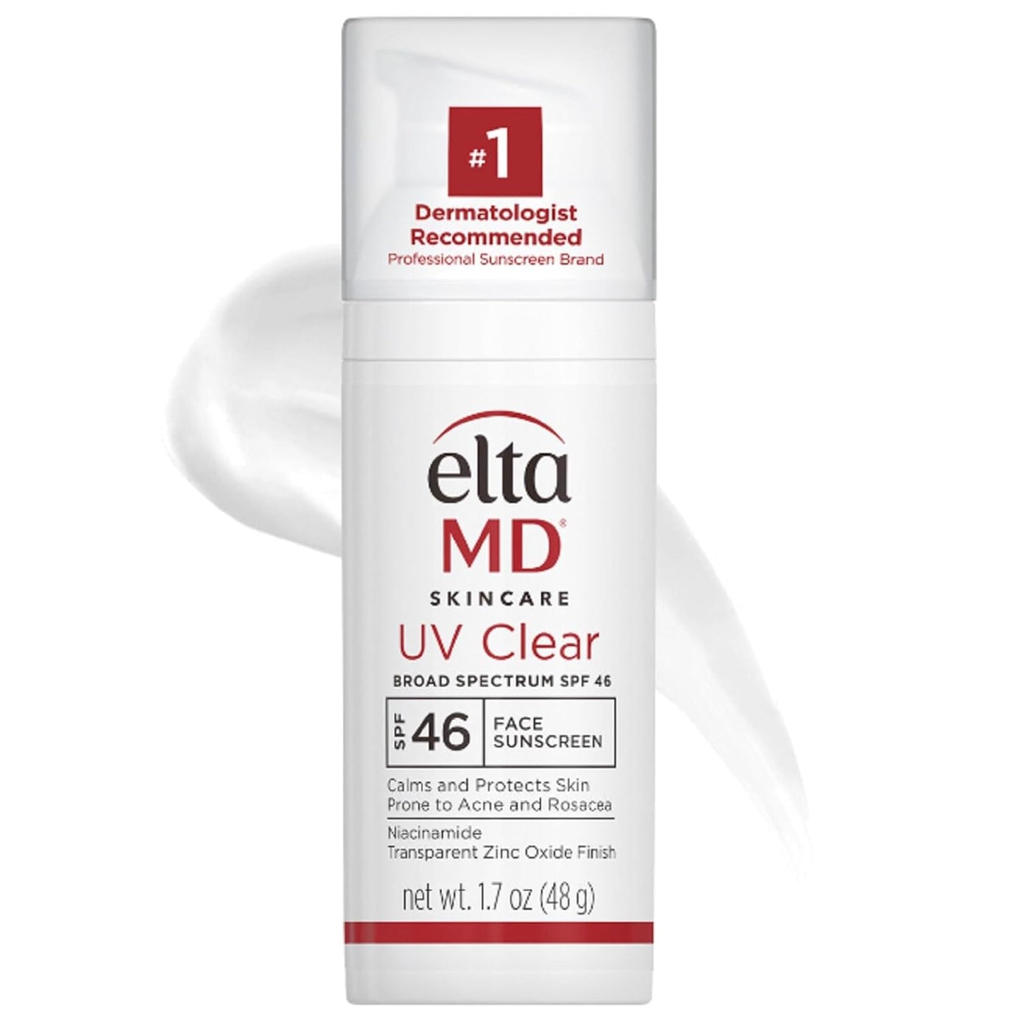 EltaMD UV Clear Face Sunscreen, Protects and Calms Sensitive Skin and Acne-Prone Skin, Lightweight, Silky, Dermatologist Recommended - Medaid
