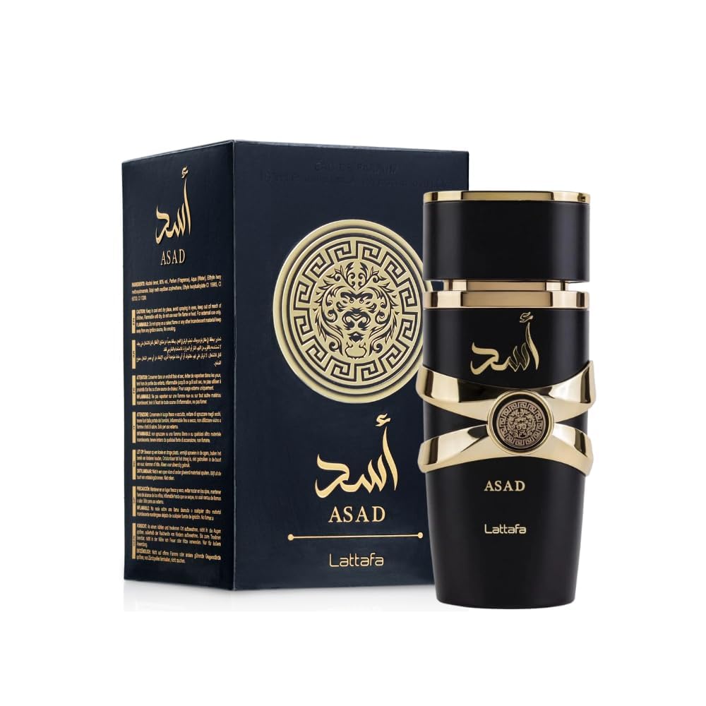 Lattafa Perfumes Asad for Unisex Eau de Parfum Spray, 3.4 Ounce - Medaid International