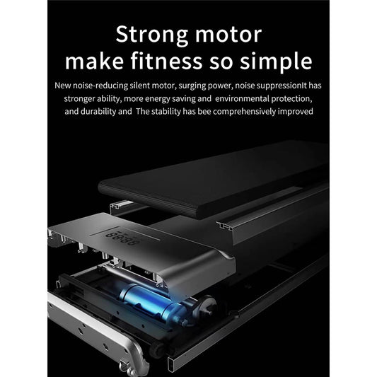 NaKeah Folding Treadmill for Home, 1.5hp Walking Pad, Under Desk Treadmill for Workout with 1-10km/H, For Home/Office Fitness Exercise,Silver - Medaid International