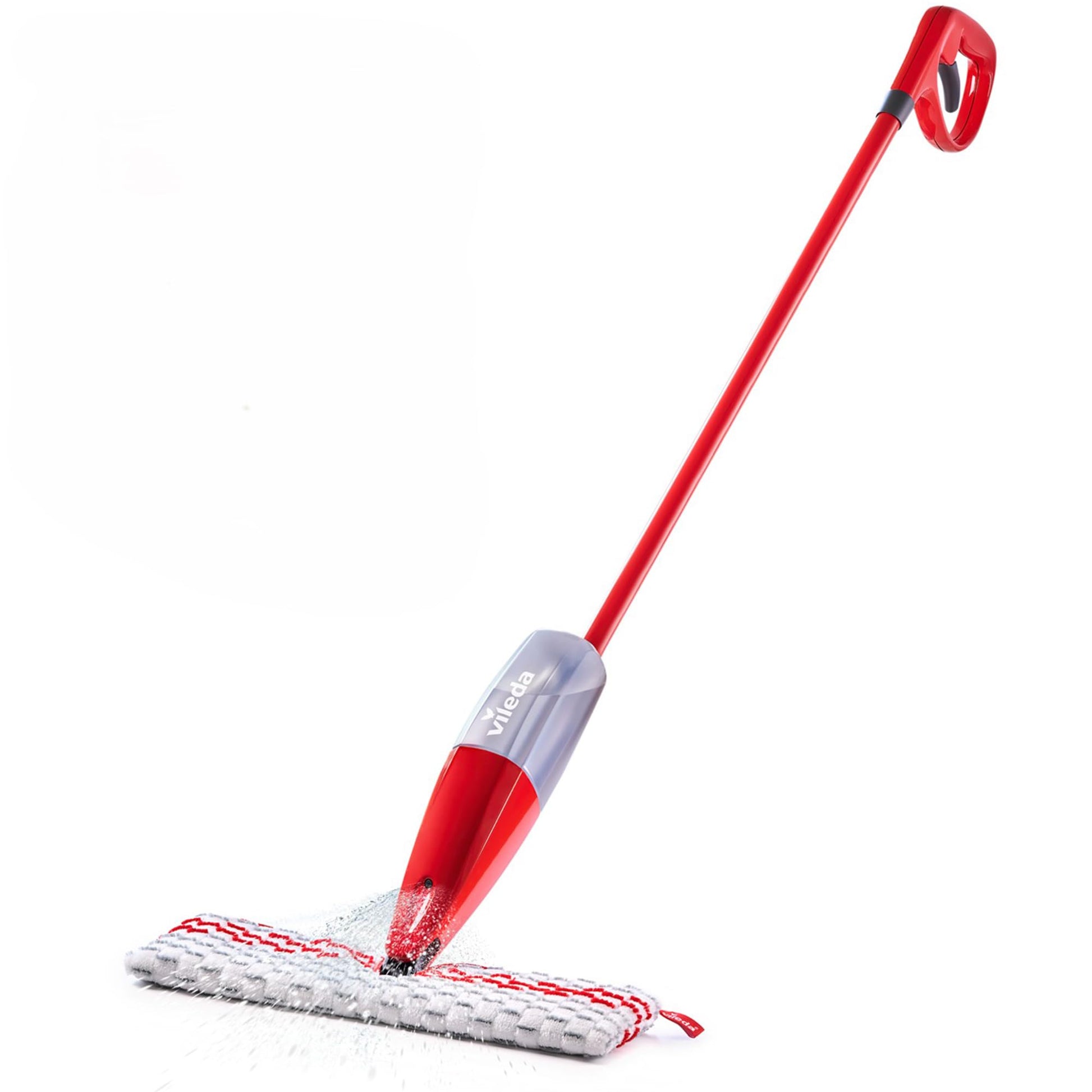 Vileda Promist Max Spray Mop - 360 Degree Swivel, Red, Cotton Head, Multiple Surfaces - Medaid International