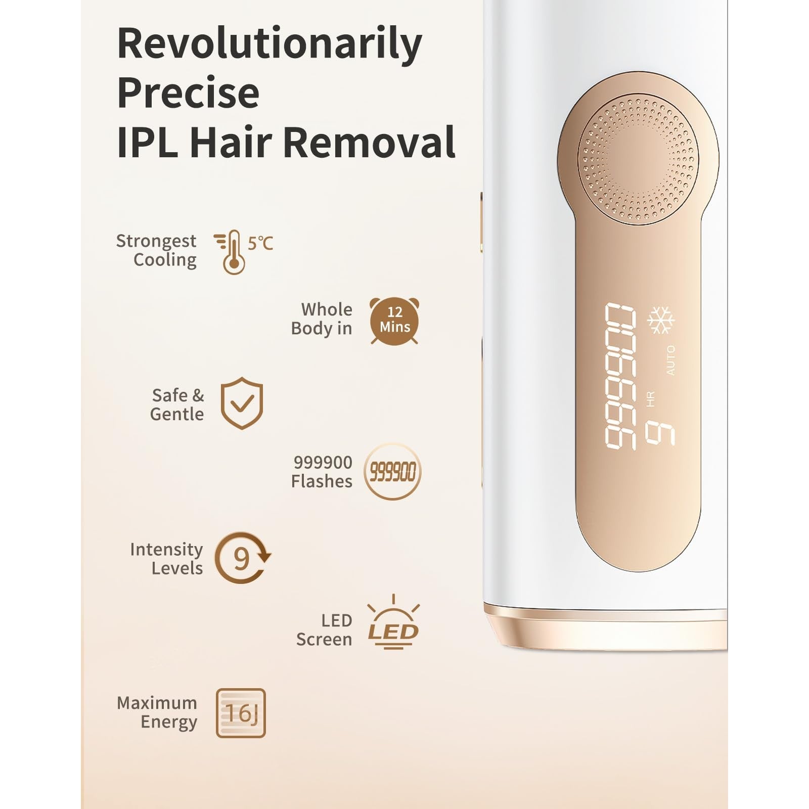 AMOTAOS IPL Laser Hair Removal for Women and Men, Ice-Cooling Laser Hair Removal Device Safe at-Home Epilators for Face Armpits Arms Bikini Line Legs Whole Body - Medaid International