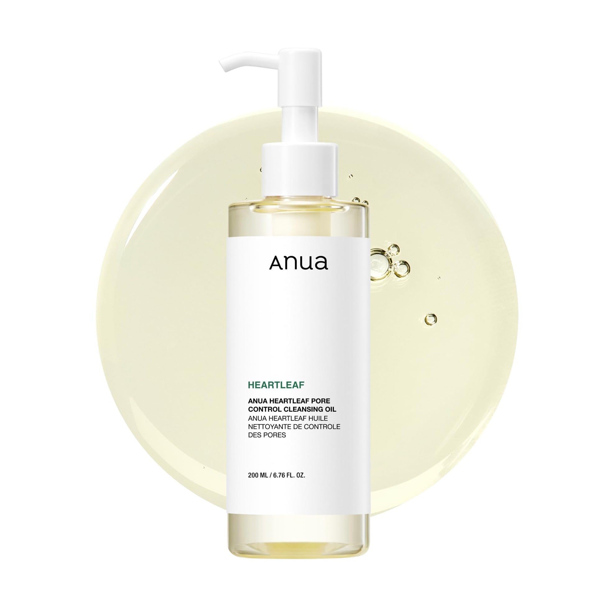 Anua Heartleaf Pore Control Cleansing Oil, Oil Cleanser for Face, Makeup Blackhead Remover, Korean Skin Care 6.76 fl oz(200ml) (original) - Medaid International