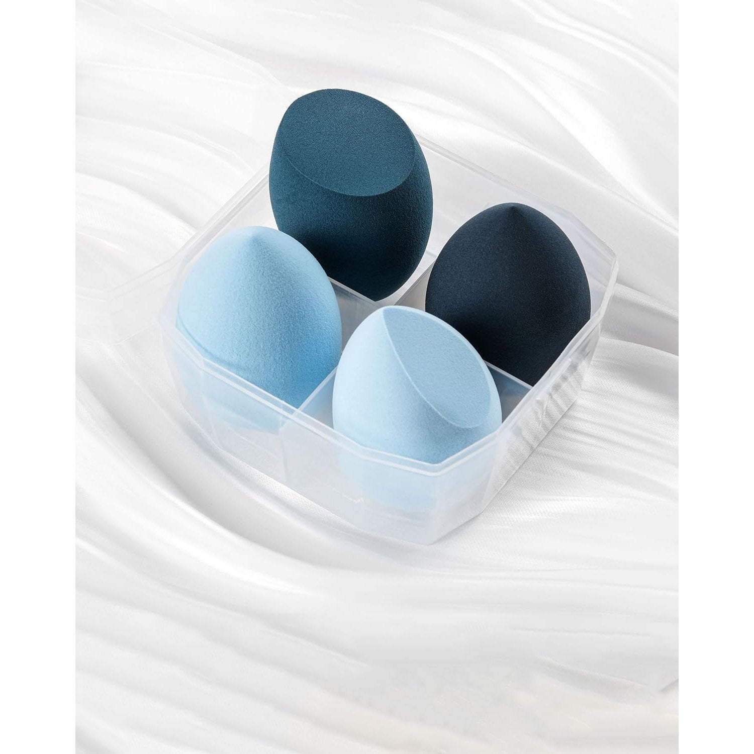 4 Pack Face Powder Puff, Makeup Soft Sponge Puff for Cosmetic Foundation Blender Sponge Beauty Tools Blue LCC1145-05 - Medaid International