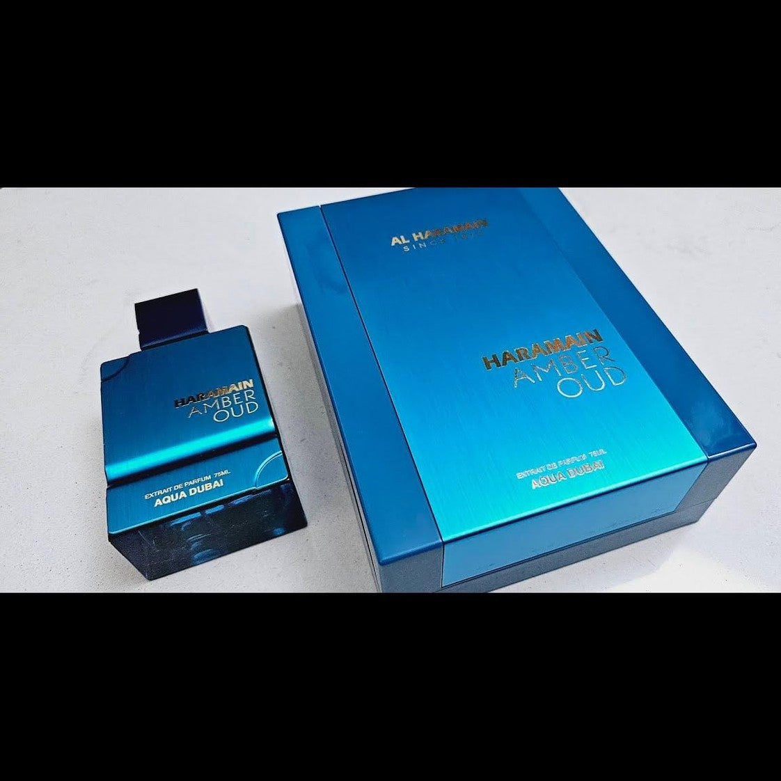 Al Haramain Amber Oud - Aqua Dubai - Cologne for Men and Women - Bergamot, Amber, Musk Fragrances - Long Lasting Perfume for Men and Women - 2.5 oz - Medaid International