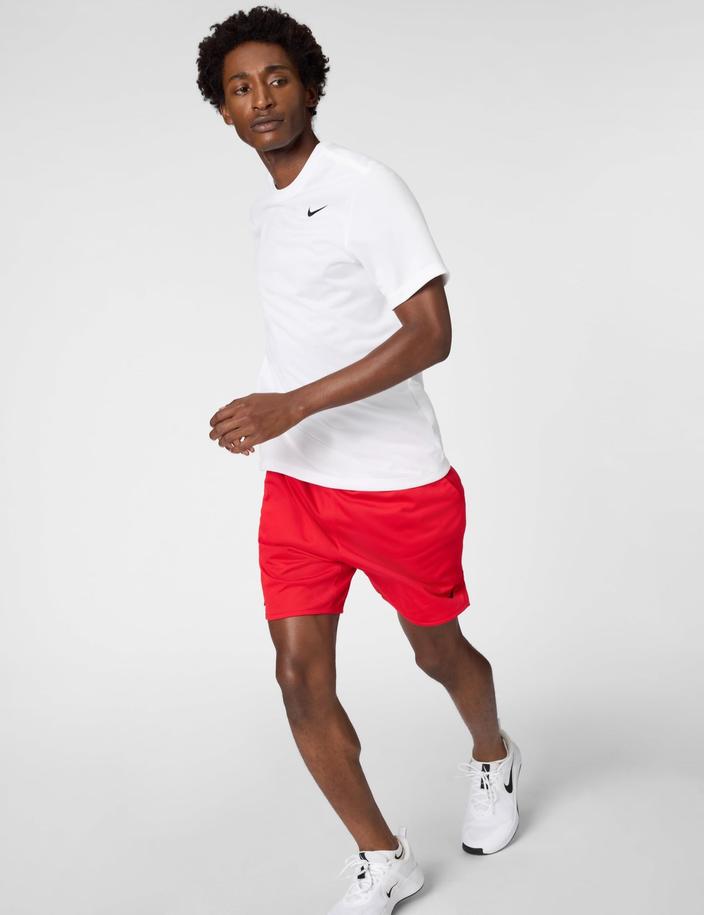 Nike Men's Dri-Fit Legend Fitness T-Shirt, White/Black, Medium - Medaid International