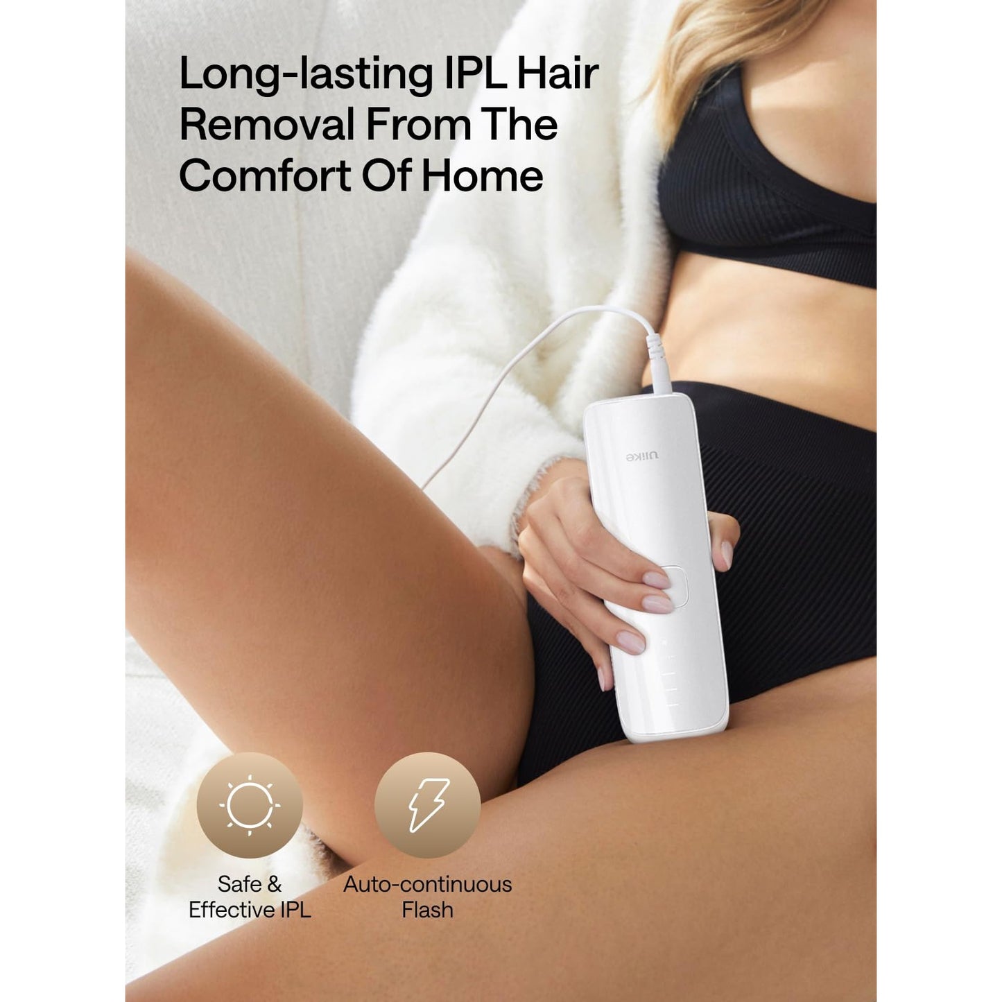 Ulike Laser Hair Removal for Women and Men, Air 3 Ice-Cooling IPL Hair Removal Device for Nearly Painless & Long-Lasting Results, 3 Modes & Auto Flashing for Fast Full Body Hair Removal from Home - Medaid International