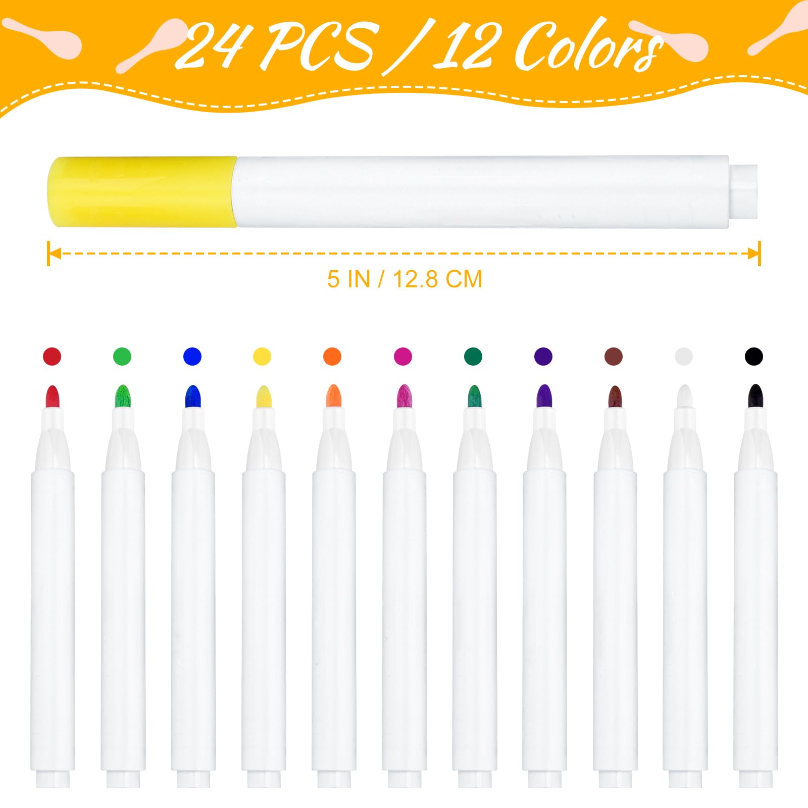 BOUBONI 40Pcs DIY Wooden Maracas for Kids, Mini Maracas for Mexican Fiesta Party Favors with 24Pcs Multicolor Pens, Cinco De Mayo Party Supplies - Medaid International