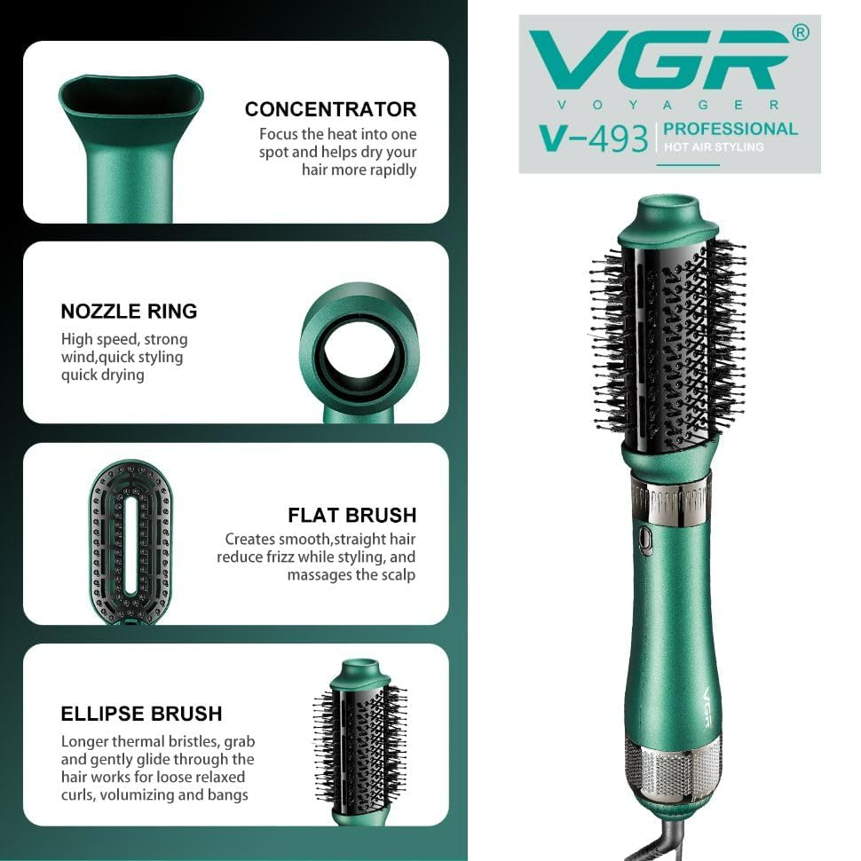 VGR V493 (4 In 1 ) Hot Air Styler For Women - Medaid International