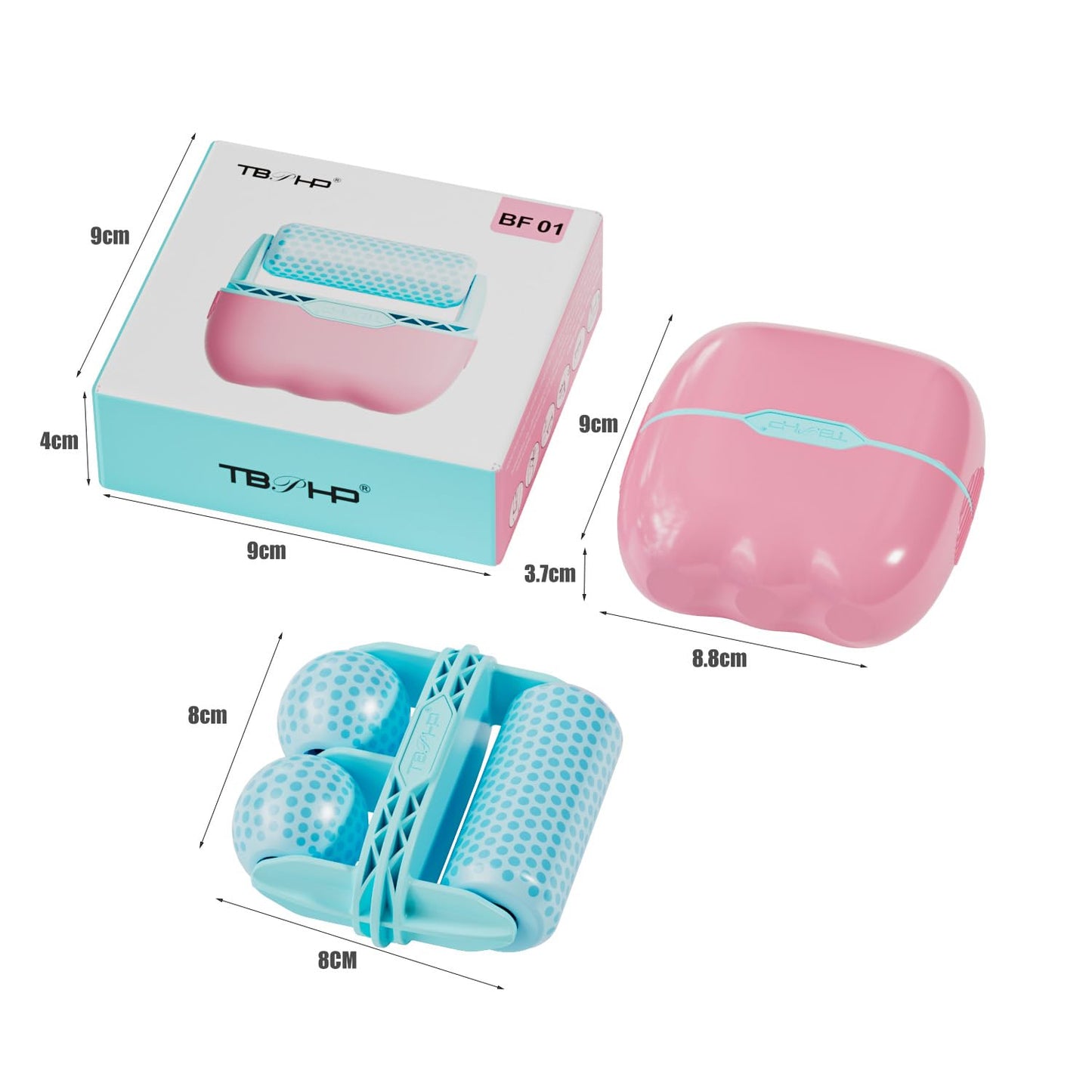 TBPHP Ice Roller BF01 for Face & Eye with Plastic Cover Massager Face Massage Roller Tools (Blue) - Medaid International