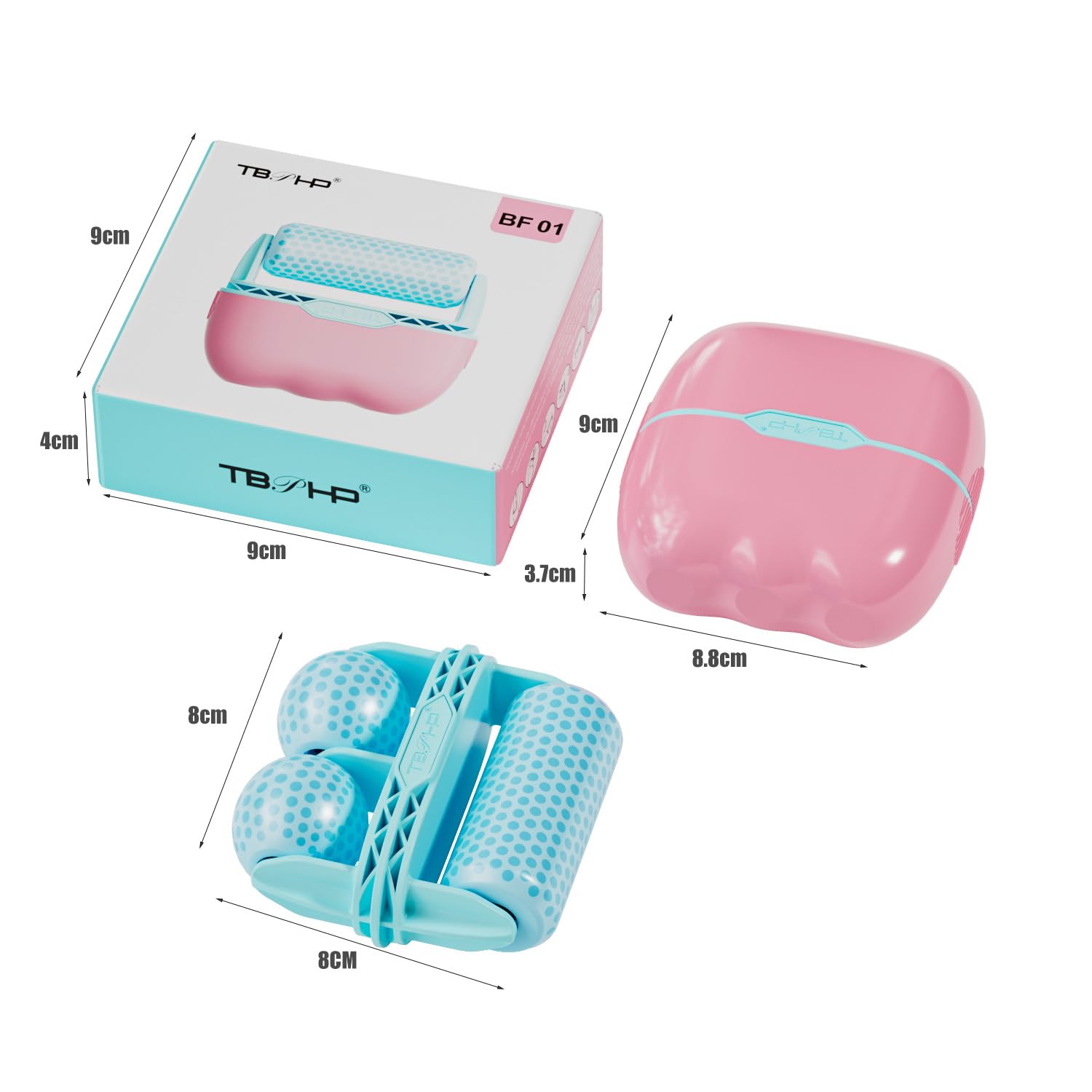 TBPHP Ice Roller BF01 for Face & Eye with Plastic Cover Massager Face Massage Roller Tools (Blue) - Medaid International