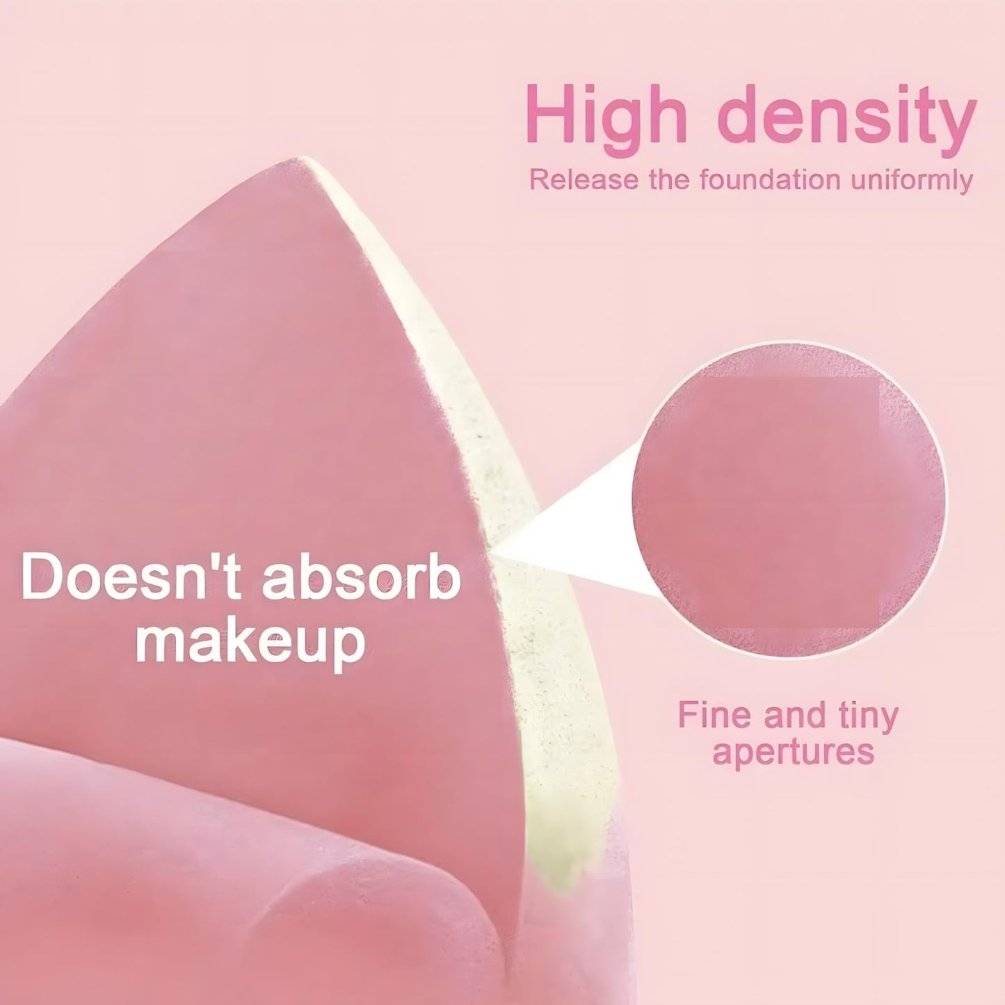 Makeup Sponge Set, 12 Pieces Latex Free Flawless Soft Setting, Beauty Blender Sponge Suitable for Liquid, Cream and Powder, Equipped with 3 Mini Beauty Sponges and 3 Mini Powder Puffs（Pink） - Medaid International