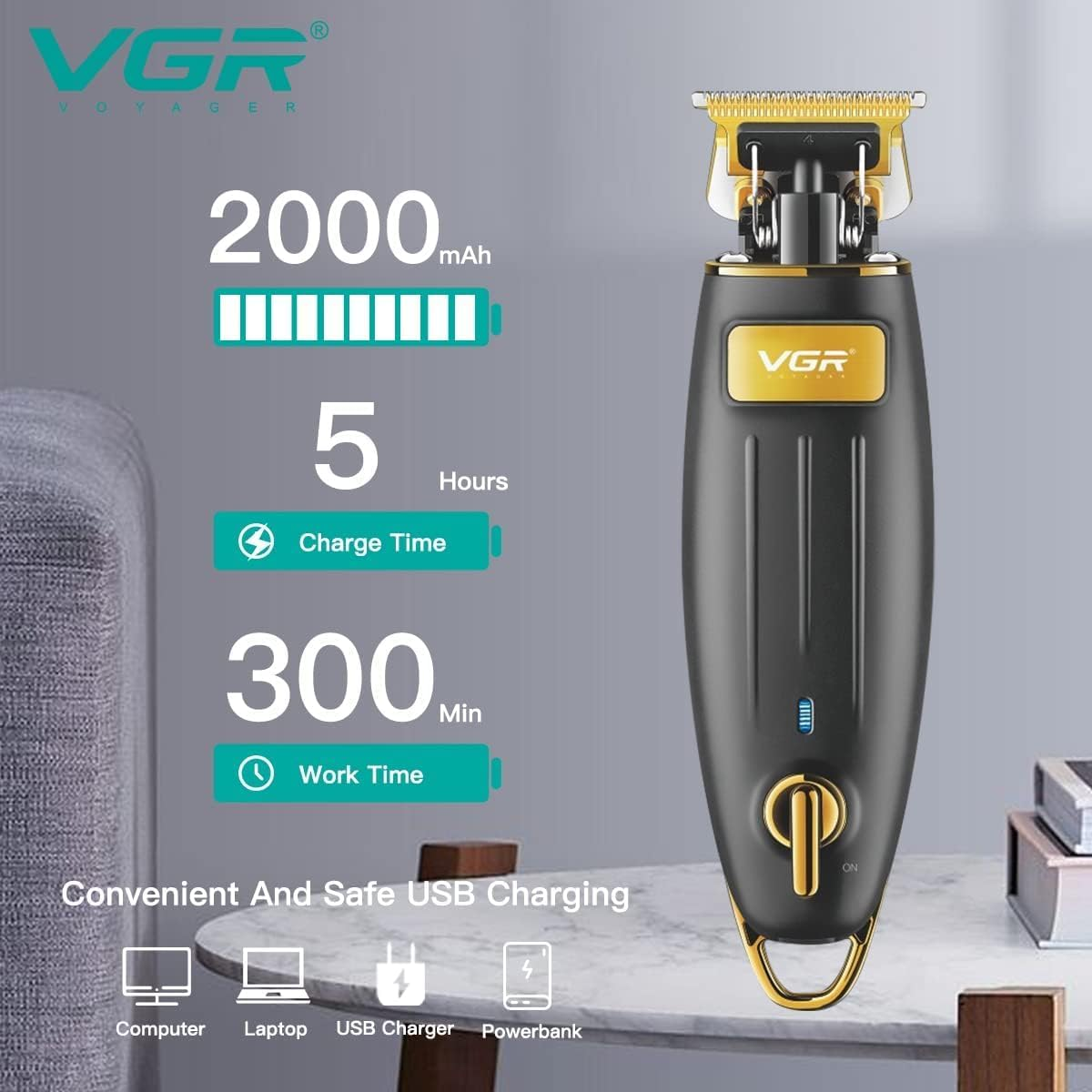 VGR V192 Professional Hair Trimmer - Medaid International