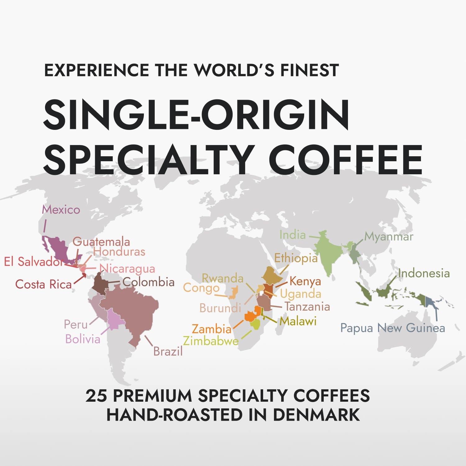 Coffee Advent Calendar 2024 for Men & Women - 25 World's Finest Single Estate Coffees | Christmas Countdown Advent Calendar 2024 for Adult with Unique Coffeebrewers | Coffee Gifts for Men & Women - Medaid International