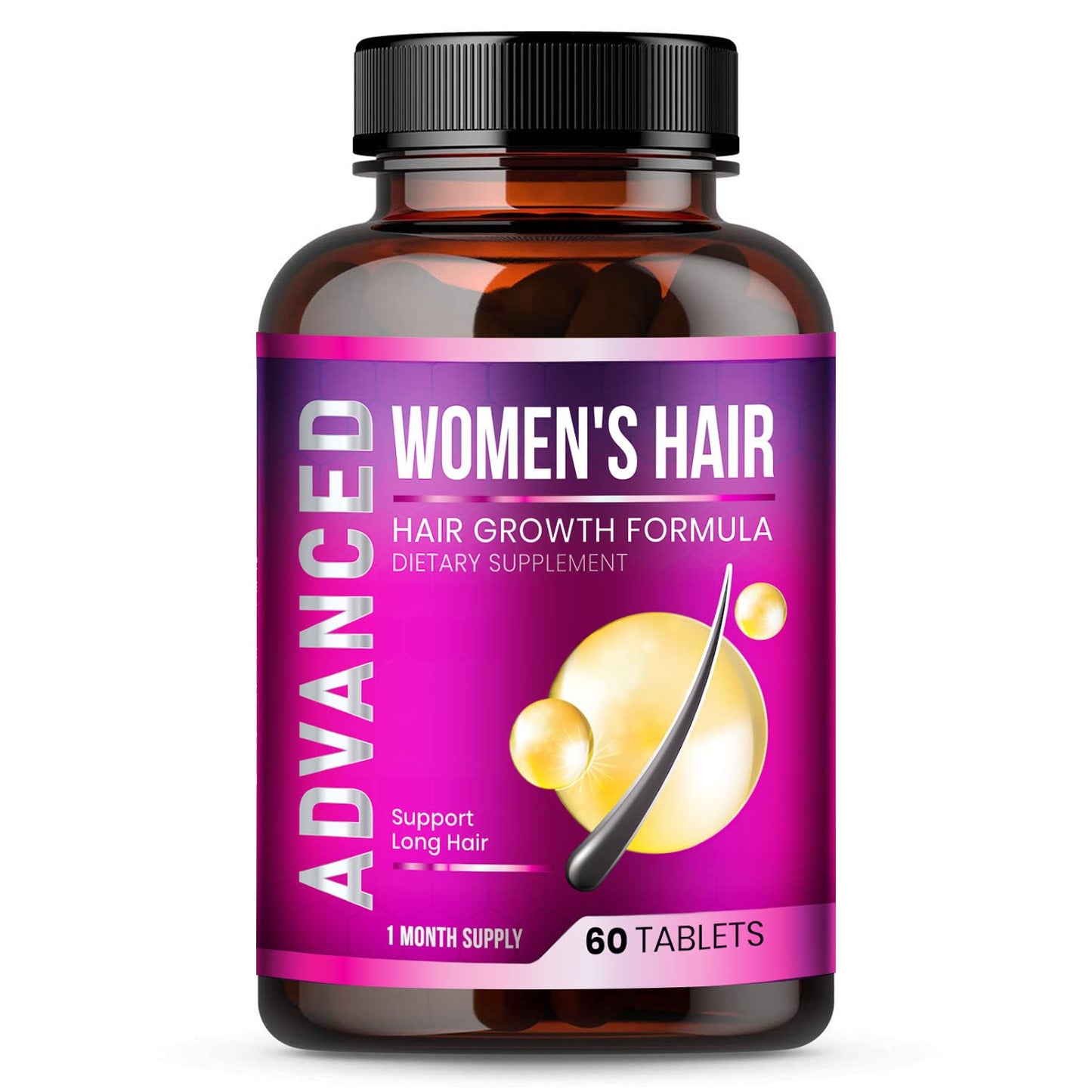 Hair Growth Vitamins for Women - Hair Vitamins for Thinning Hair for Women .Regrow & Regrowth Hair Supplement with Dht Blocker,Biotin & Saw Palmetto for Women.Volumize,Thicker,Longer Hair. - Medaid International