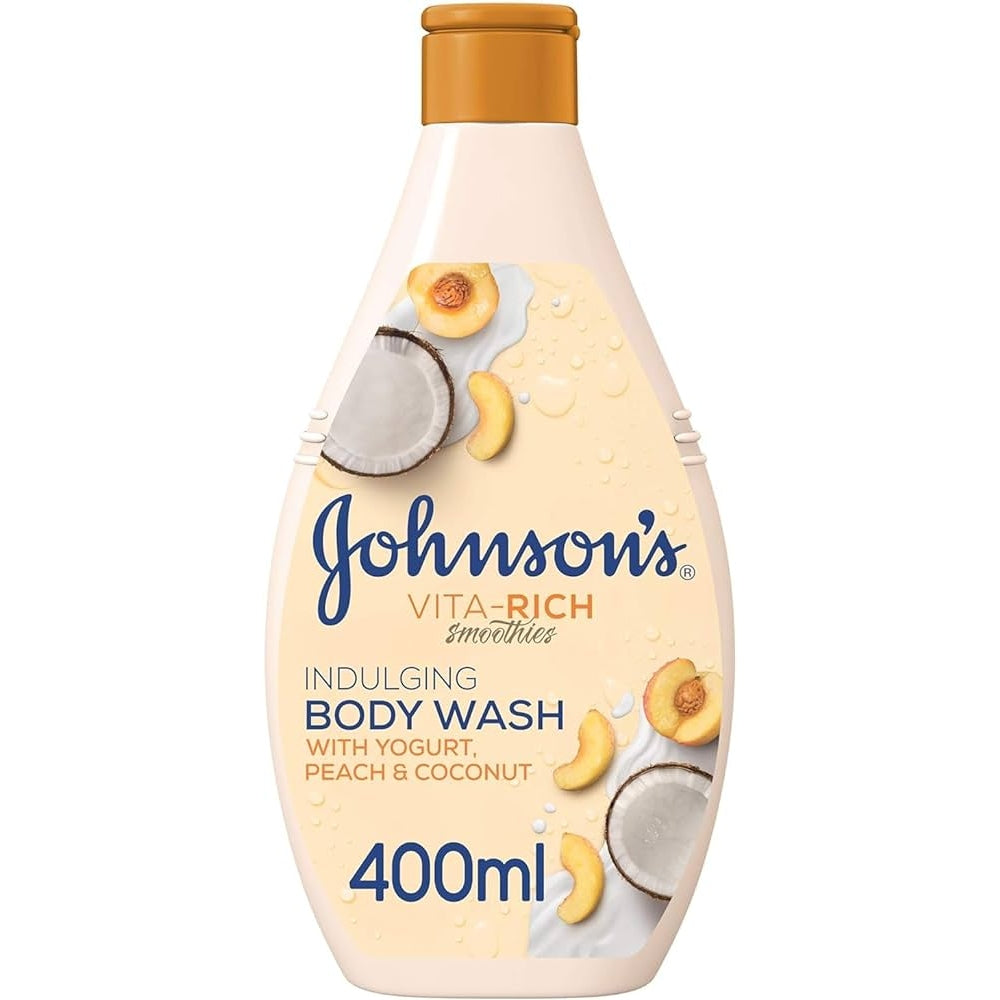 Johnson's Vita-Rich Body Wash Replenishing Peach Yogurt - 400ml - Medaid