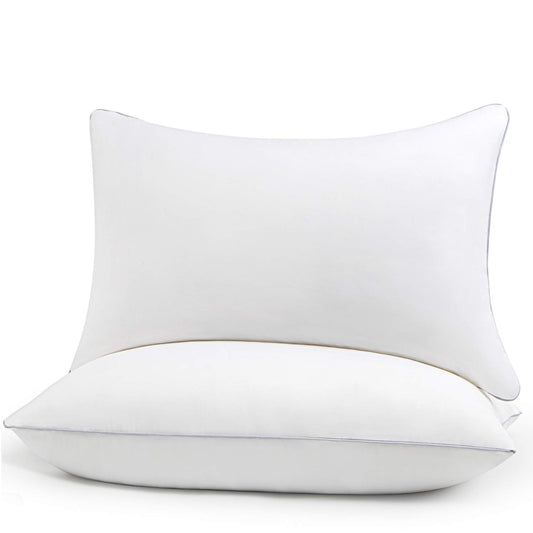 HIMOON Bed Pillows for Sleeping 2 Pack,Standard Size Cooling Pillows Set of 2,Top-end Microfiber Cover for Side Stomach Back Sleepers - Medaid International