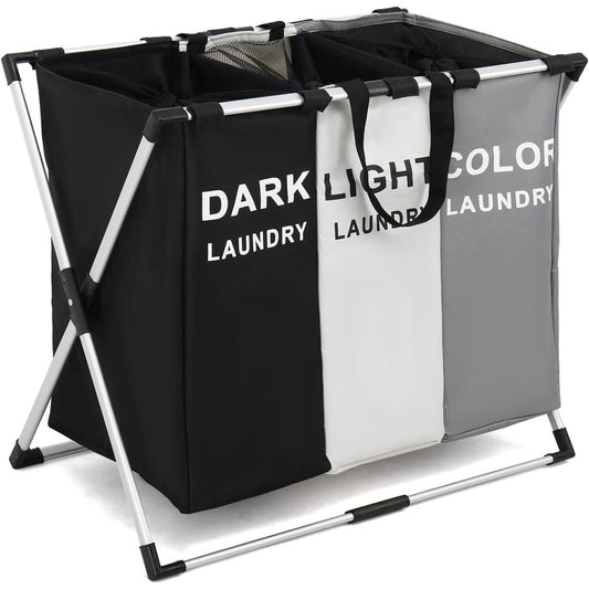 3 Section Laundry Basket - سل غسيل ثلاث خانات - Medaid International