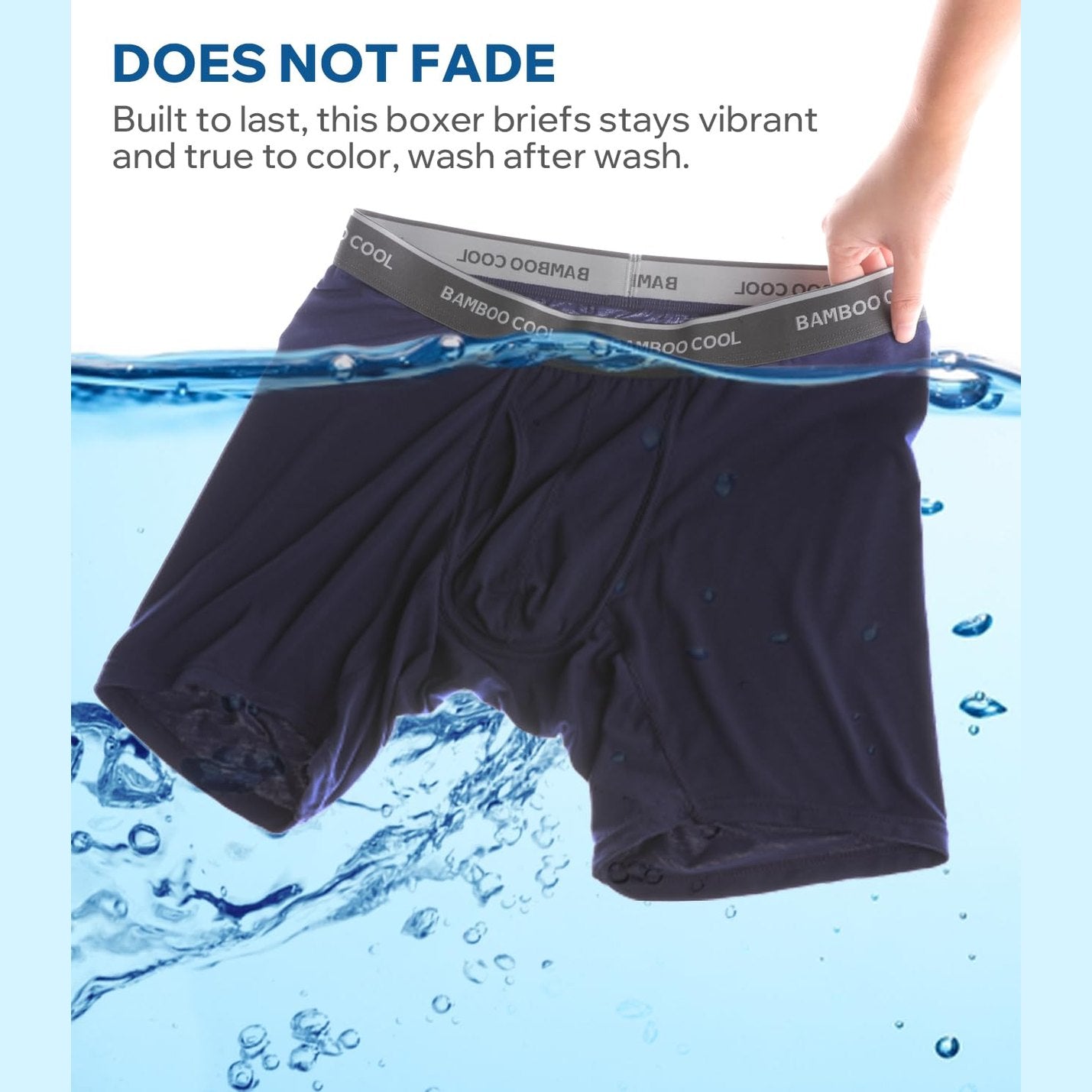 BAMBOO COOL Men's Ultra-Soft Breathable Boxer Briefs 3-Pack - Moisture Wicking Underwear | Comfort Fit, Tagless - Medaid International