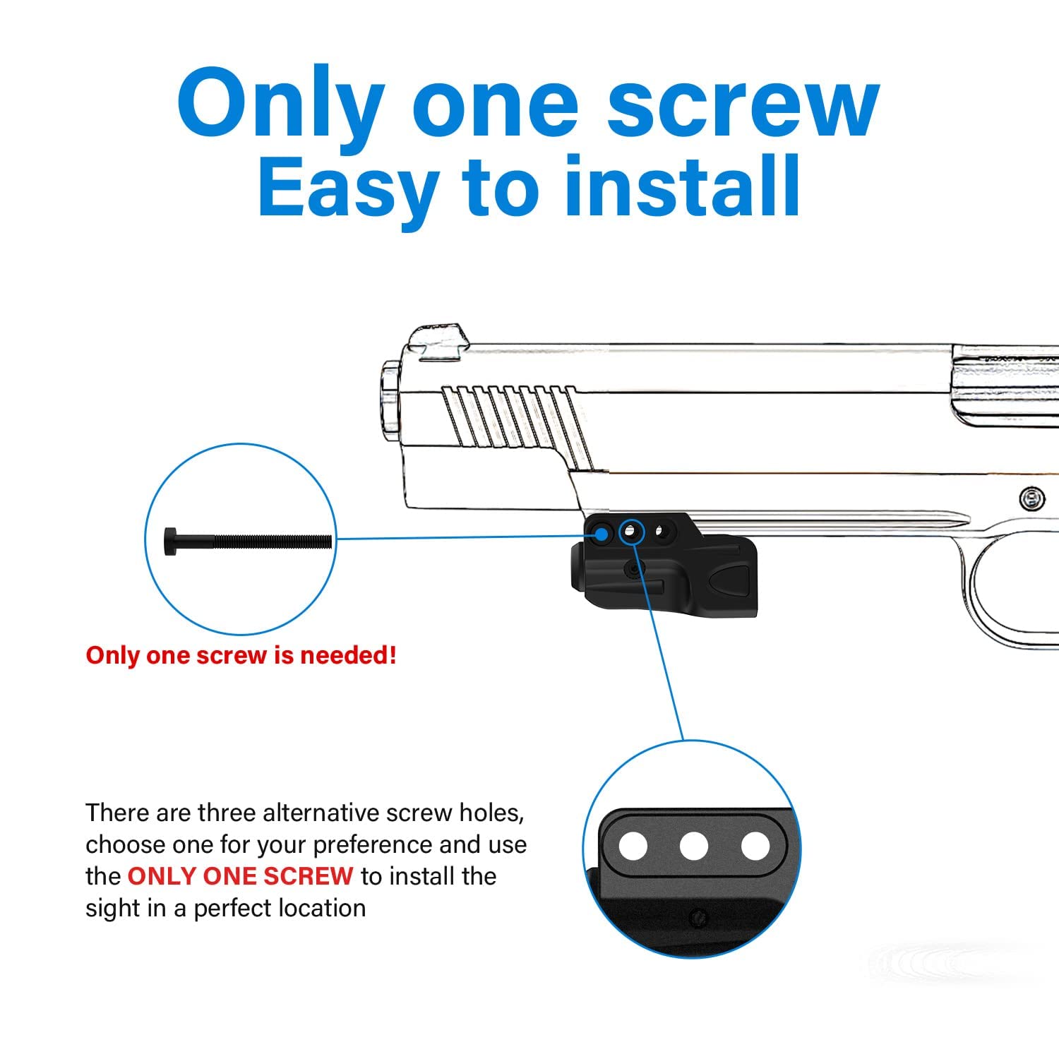 Gmconn Infrared (IR) Laser Rechargeable for Pistol/Handgun with Night Version, IR Beams for Guns, Beam Output: <5mW, Class I - Medaid International
